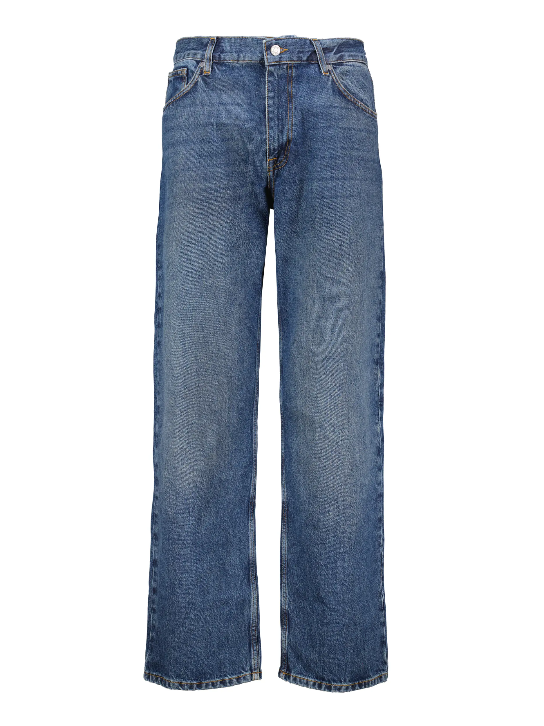 High Rise Straight Leg Jeans 'Otis' - Artikel Vorderseite - Farbe: Blau