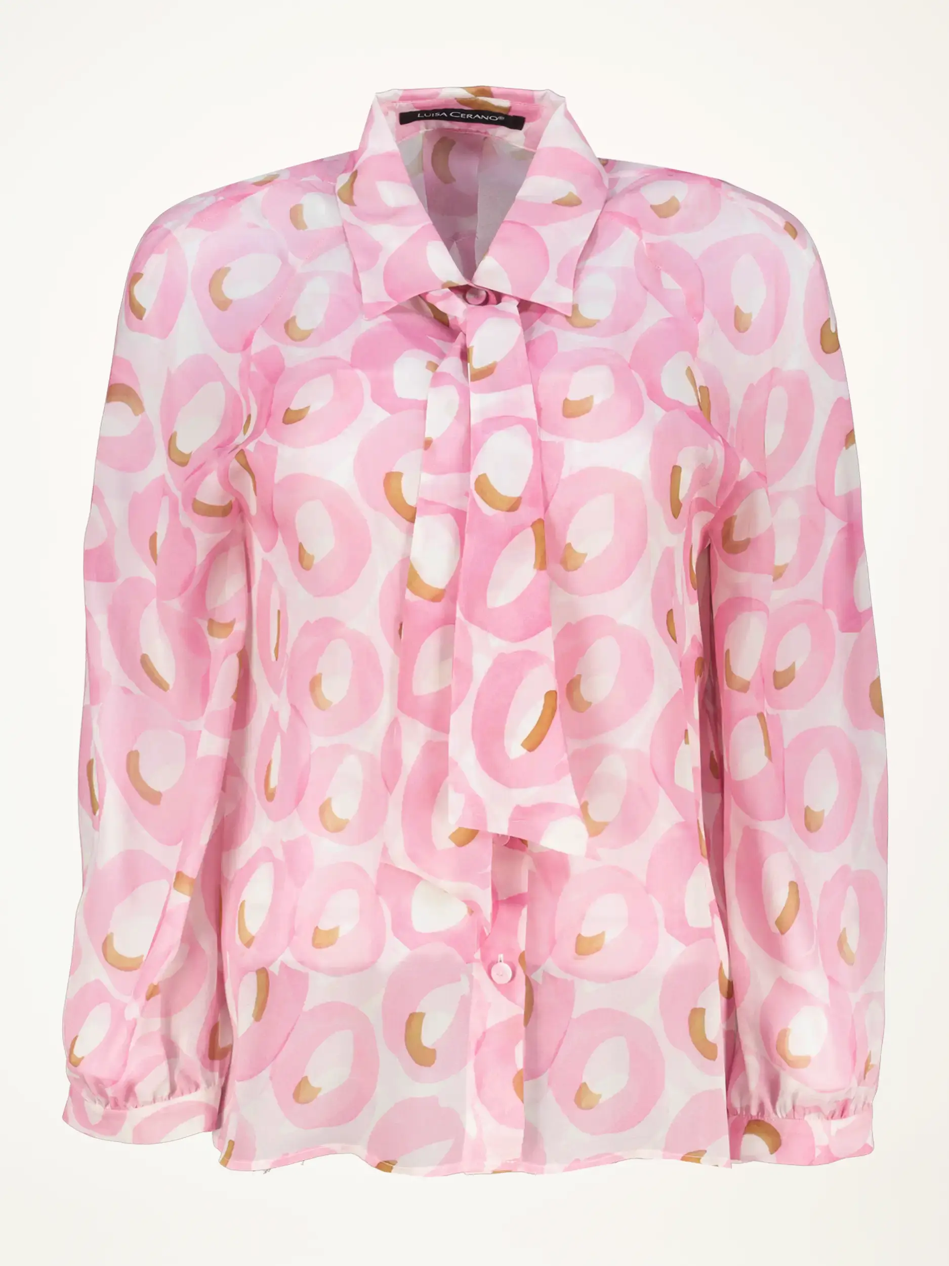 Bluse langarm - Artikelansicht - Farbe: Rosa&Pink