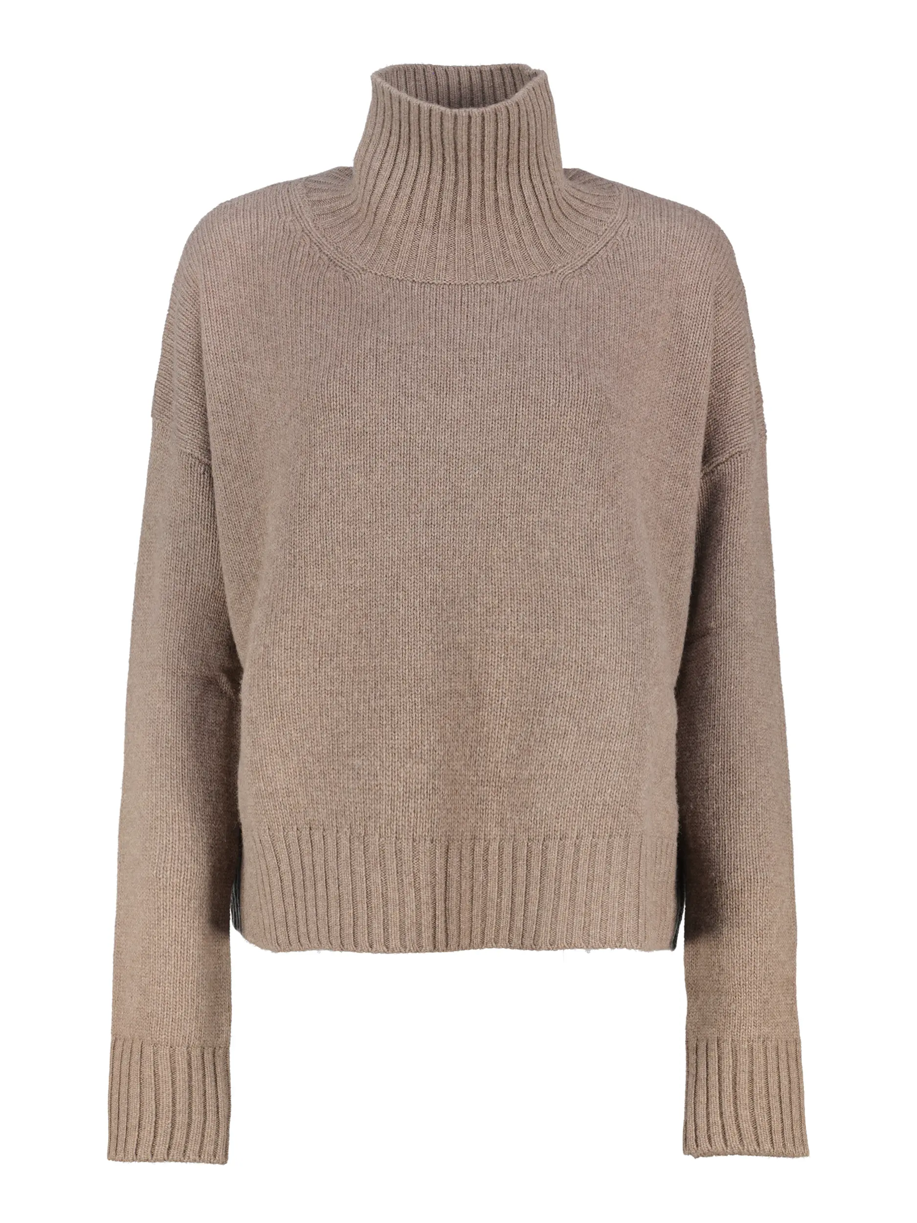 Pullover 'Emma' aus Woll-Kaschmir-Mix langarm - Artikel Vorderseite - Farbe: Braun