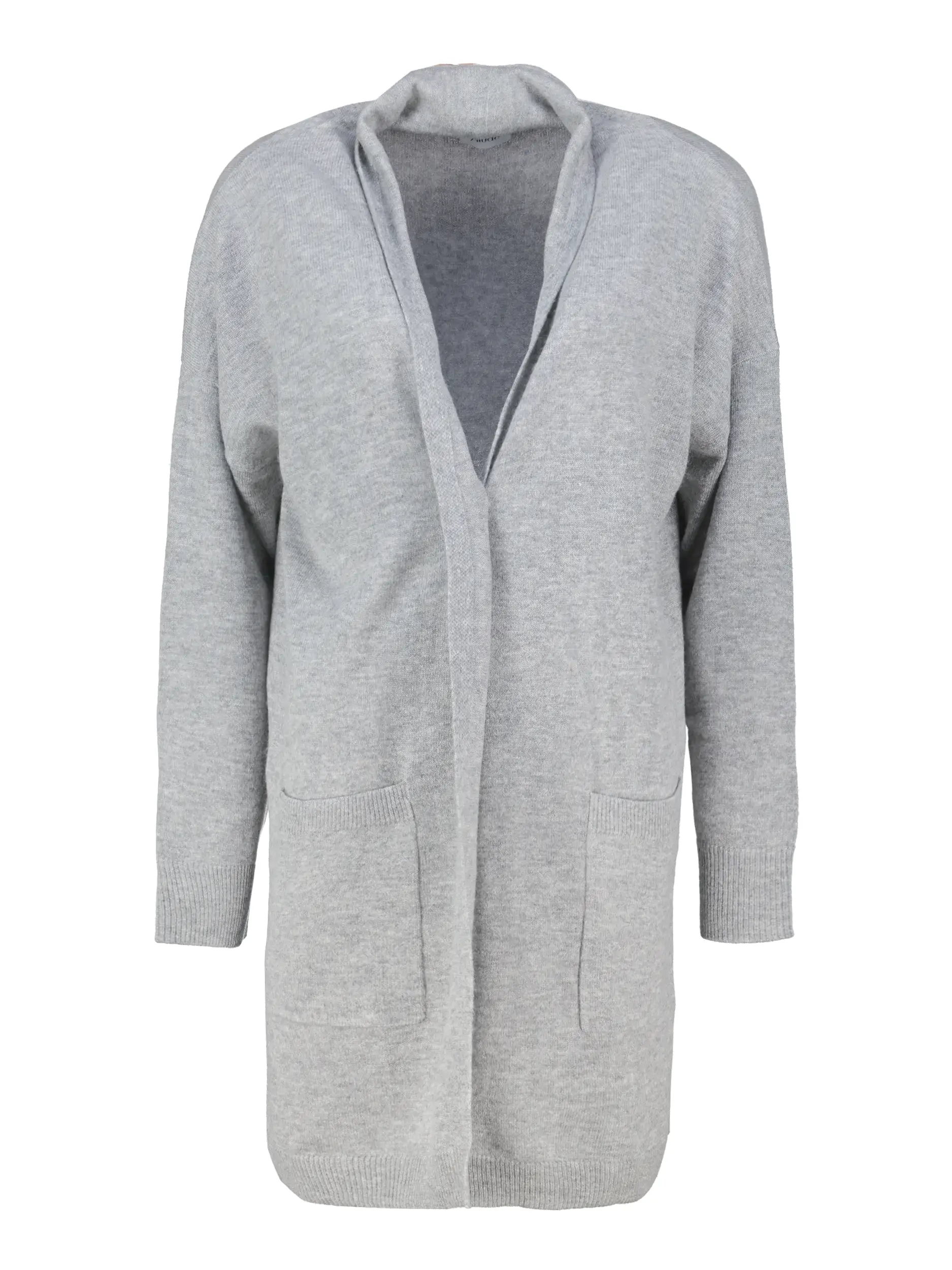Strickjacke aus Wolle - Artikel Vorderseite - Farbe: Grau