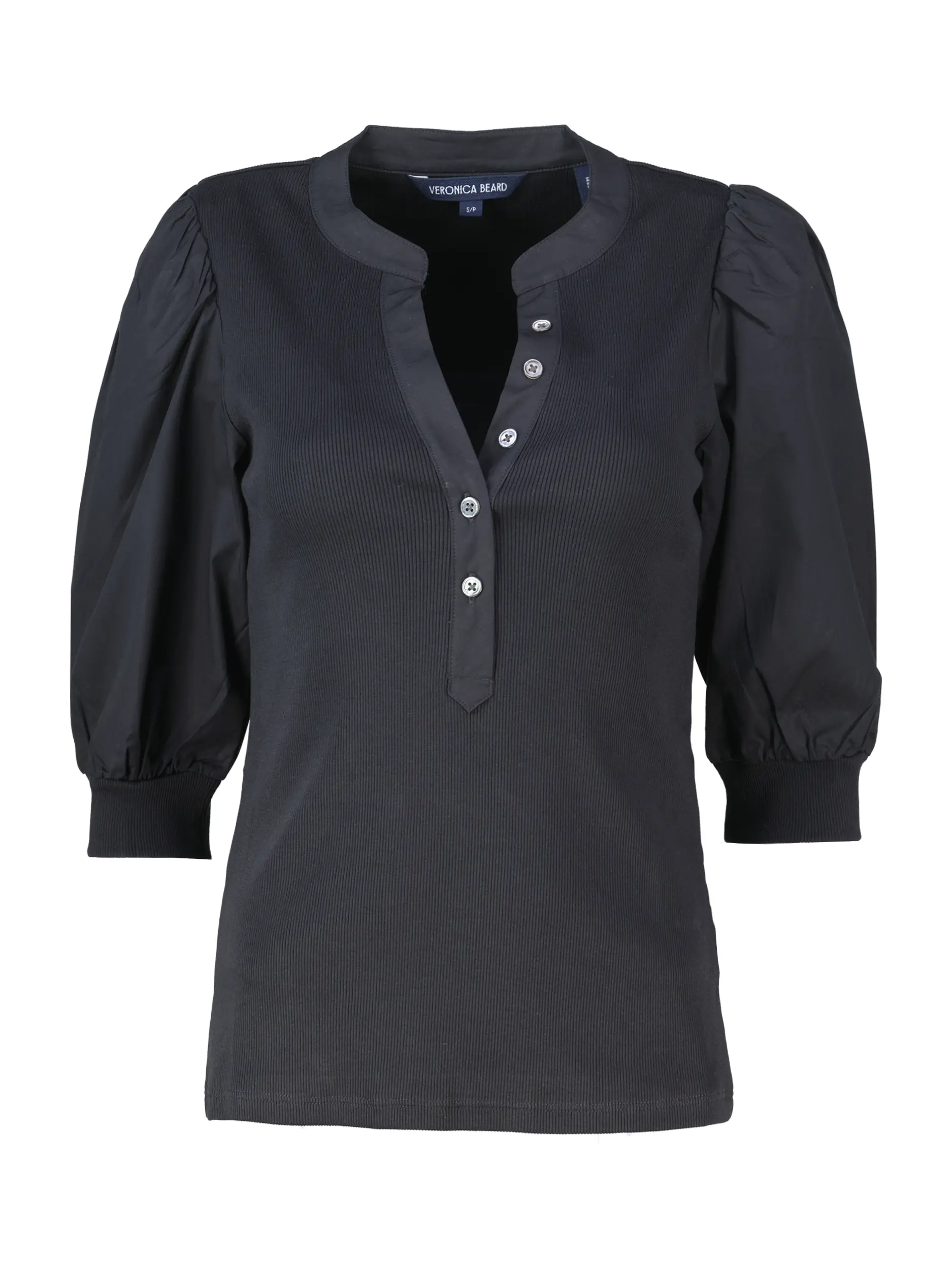 Shirt 'Coralee' kurzarm - Artikel Vorderseite - Farbe: Schwarz