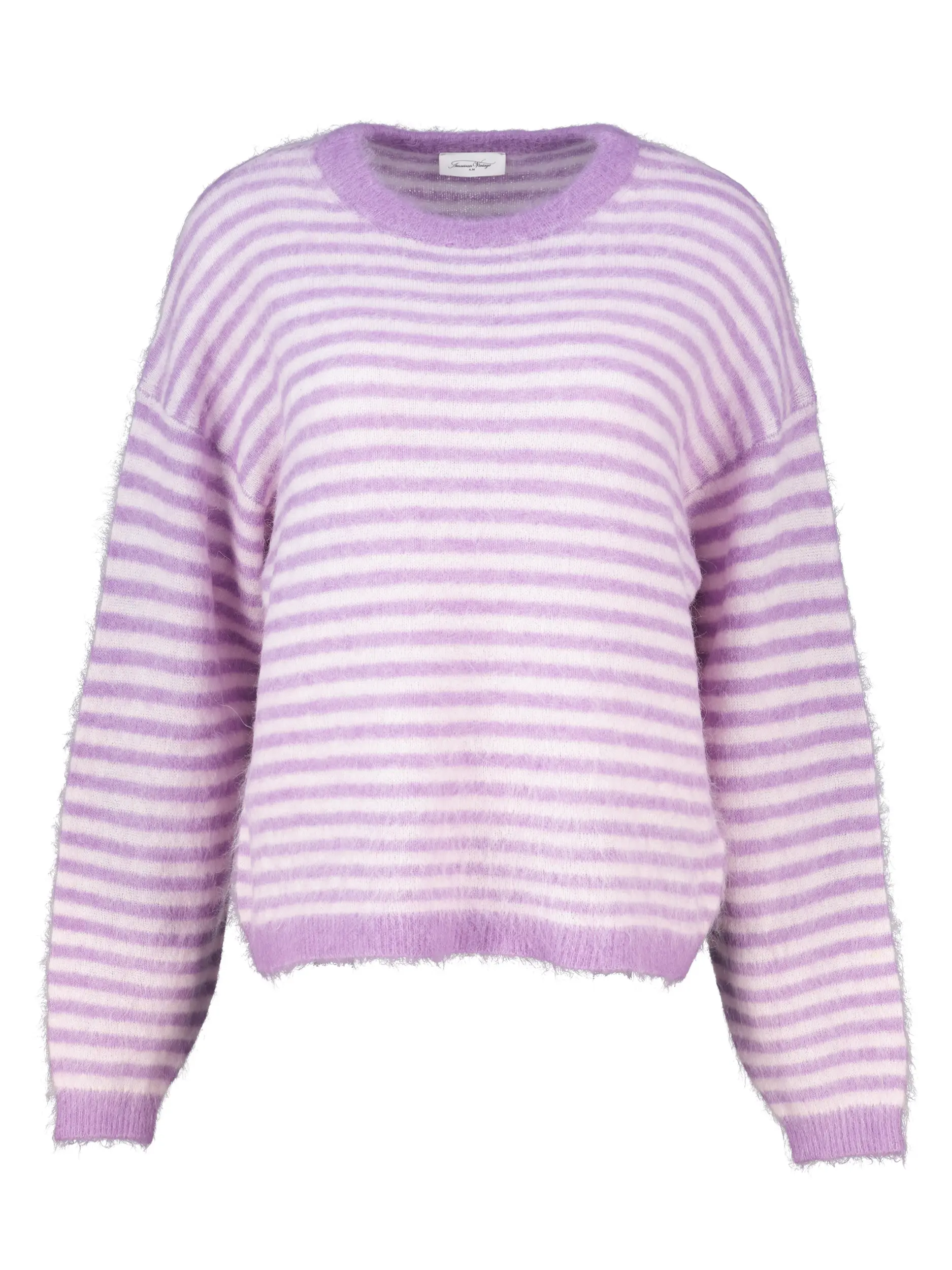 Gestreifter Pullover aus Alpaka-Mix langarm - Artikel Vorderseite