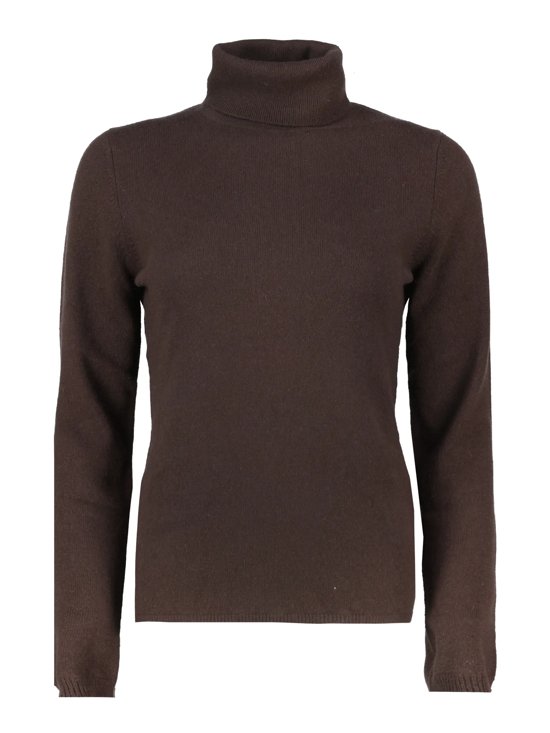 Rollkragenpullover aus Kaschmir langarm - Artikel Vorderseite - Farbe: Braun