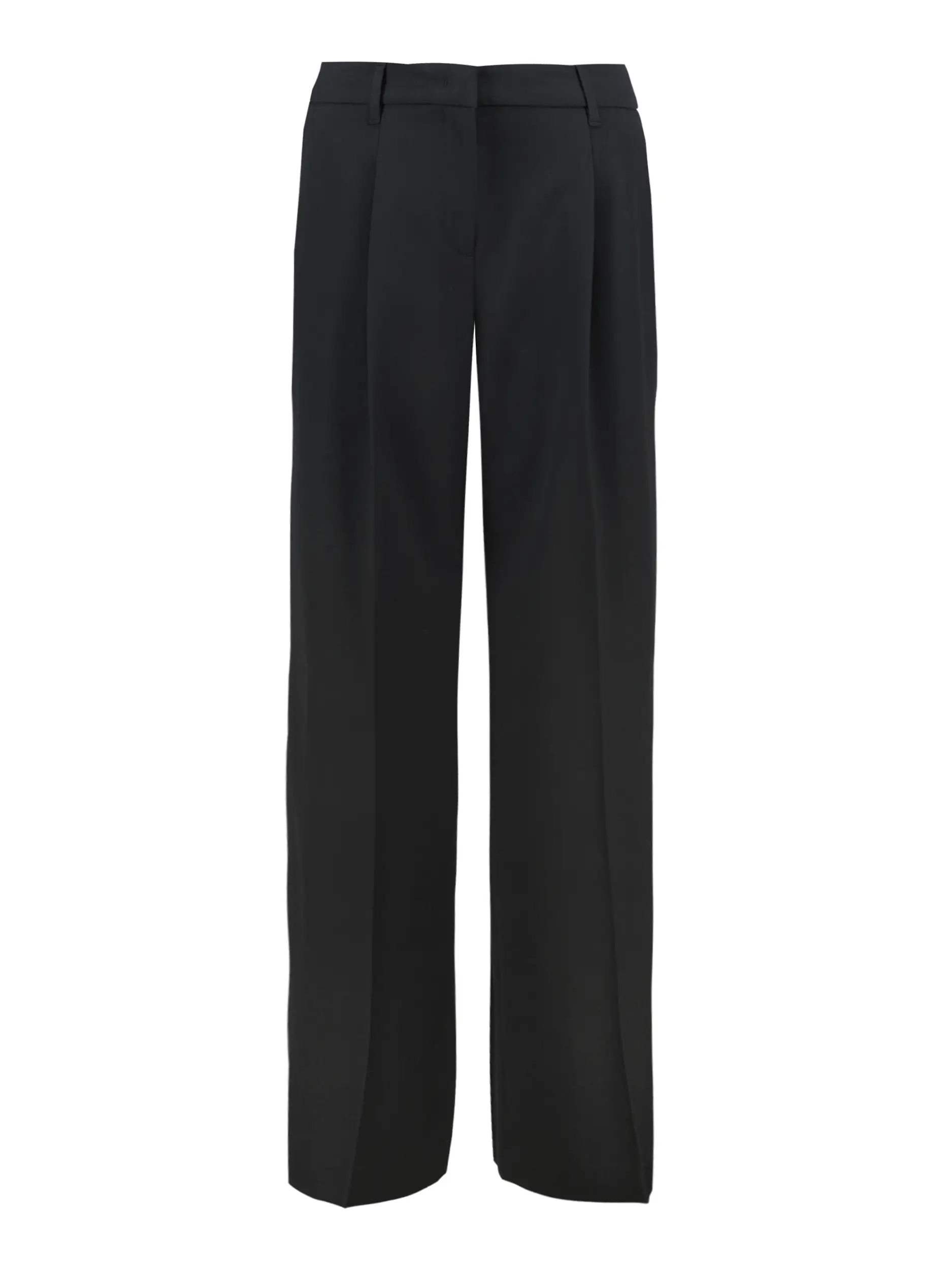 Bundfaltenhose - Artikel Vorderseite - Farbe: Schwarz