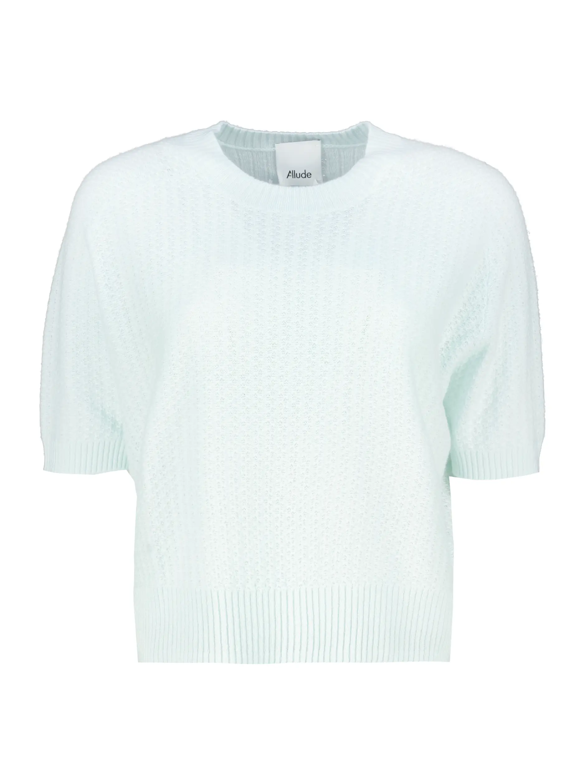 Pullover aus Kaschmir kurzarm - Artikel Vorderseite - Farbe: Grün