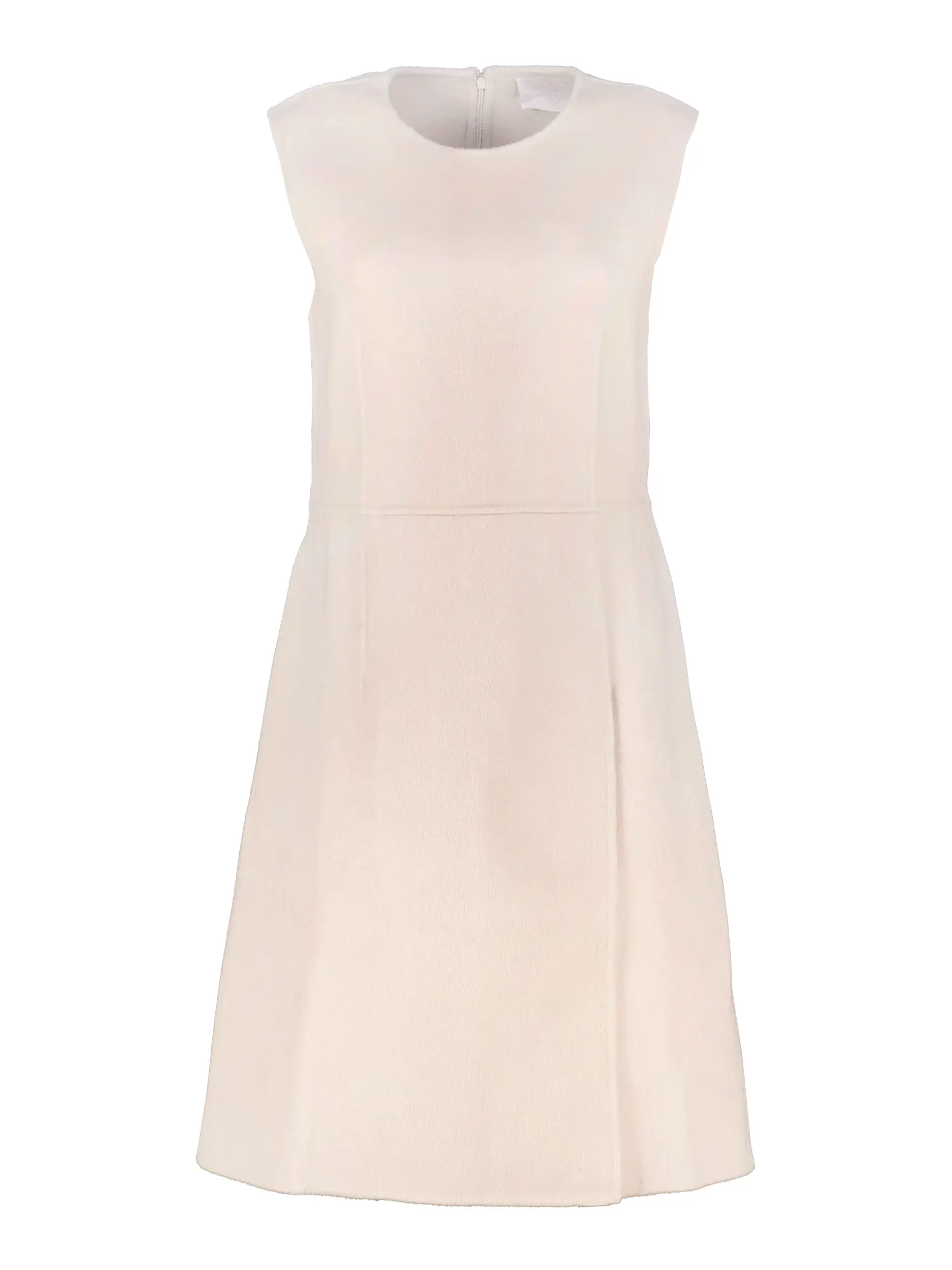 Midi Wollkleid 'Gila' ärmellos - Artikel Vorderseite - Farbe: Beige