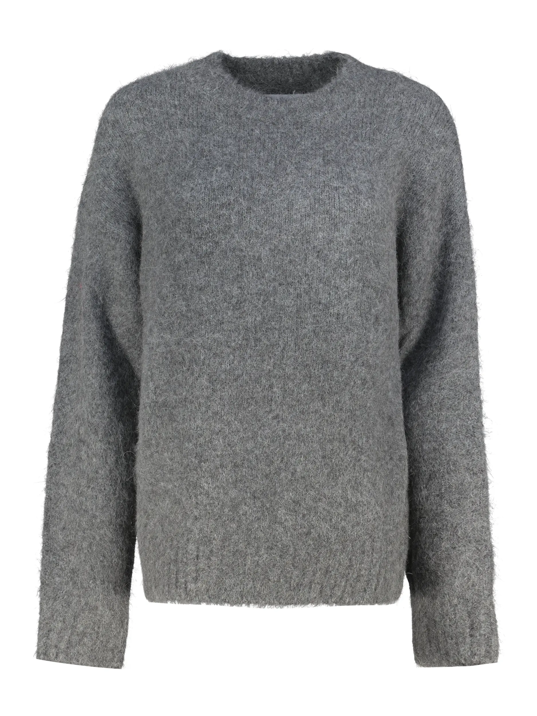 Pullover 'Sajeanne' aus Alpaka langarm - Artikel Vorderseite - Farbe: Grau