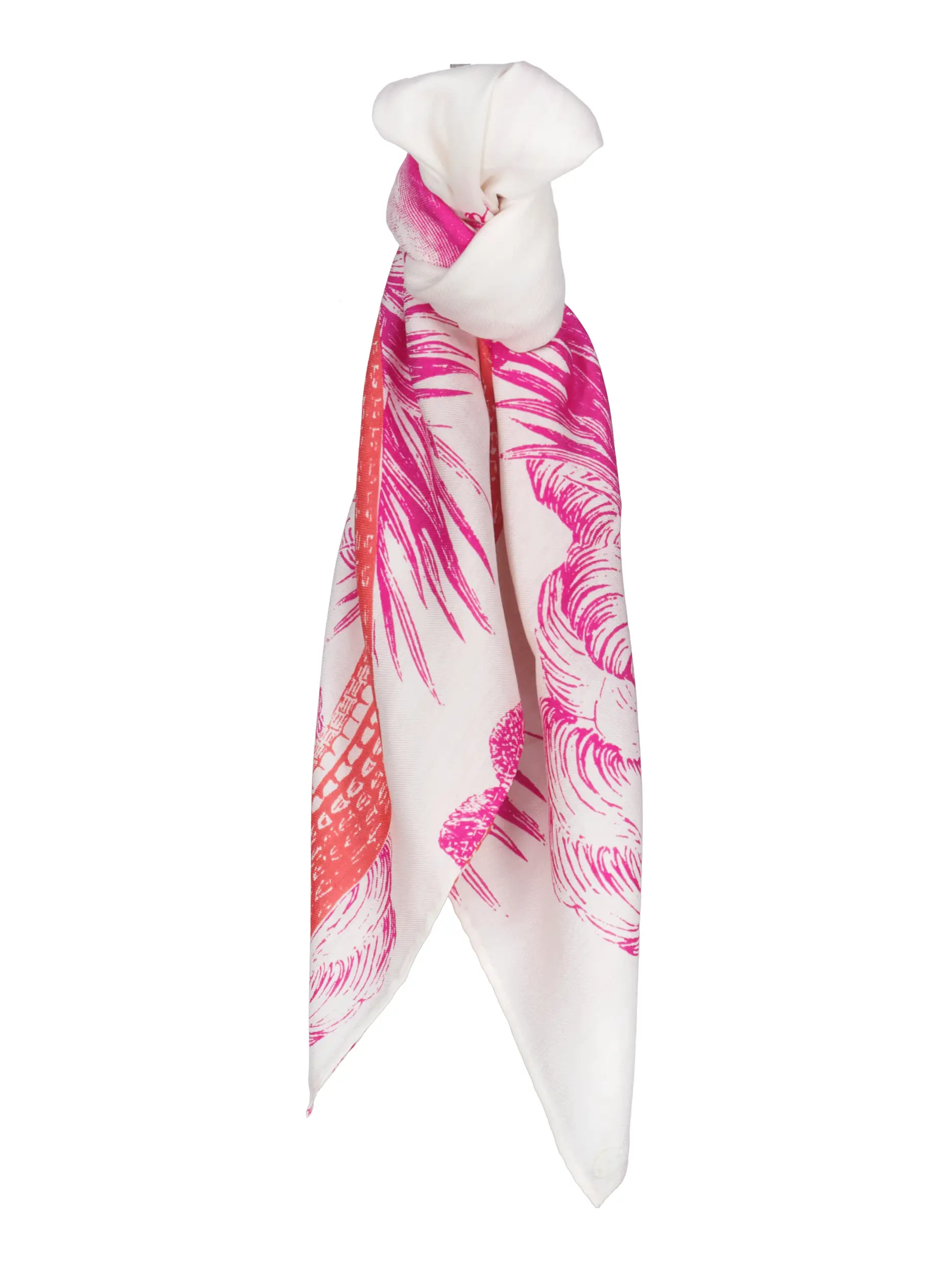 Tuch 'Garden Eden' aus Seide - Artikel Vorderseite - Farbe: Rot