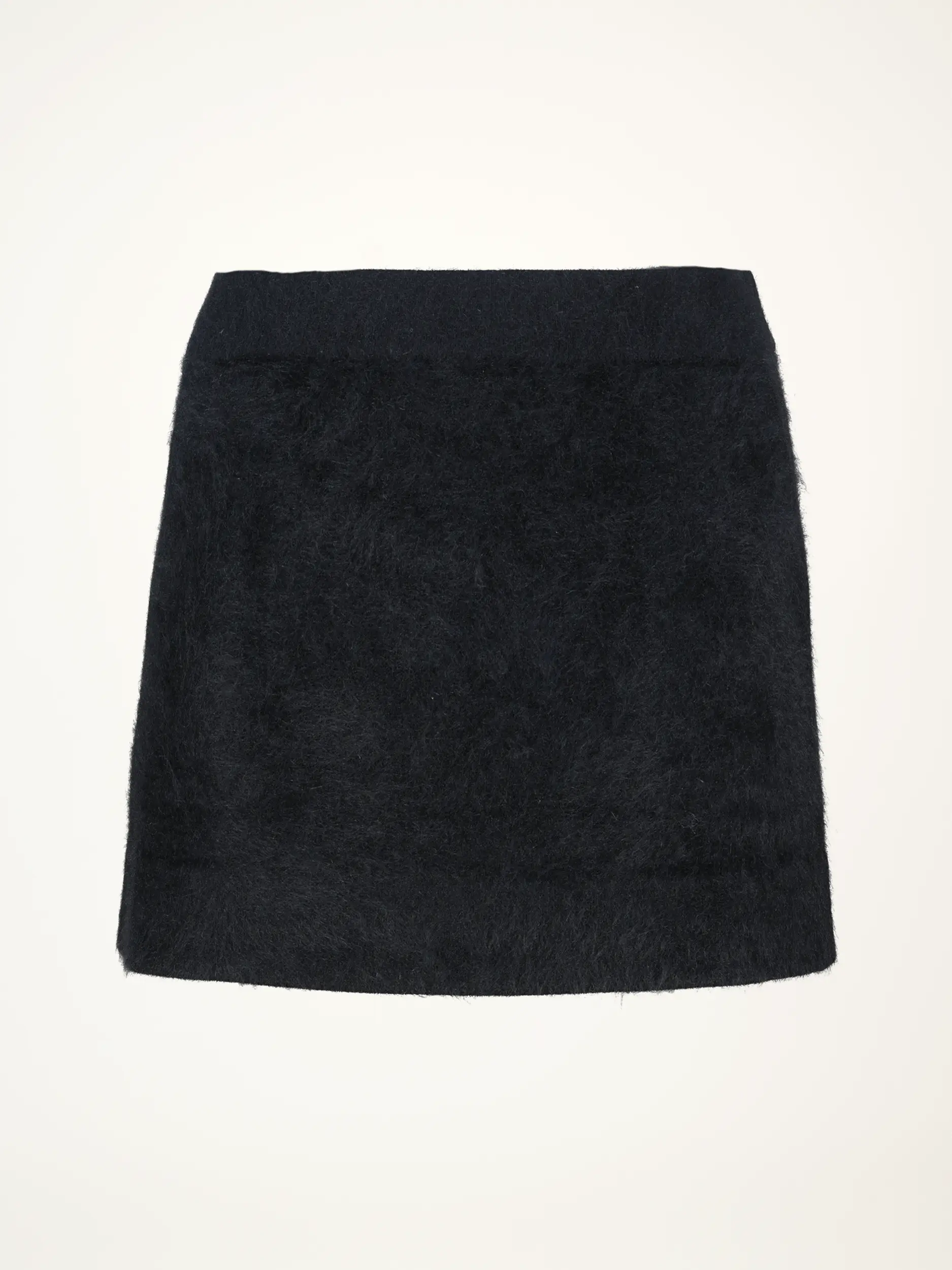 Mini Wollrock 'Fluffy Statement' - Artikelansicht - Farbe: Schwarz