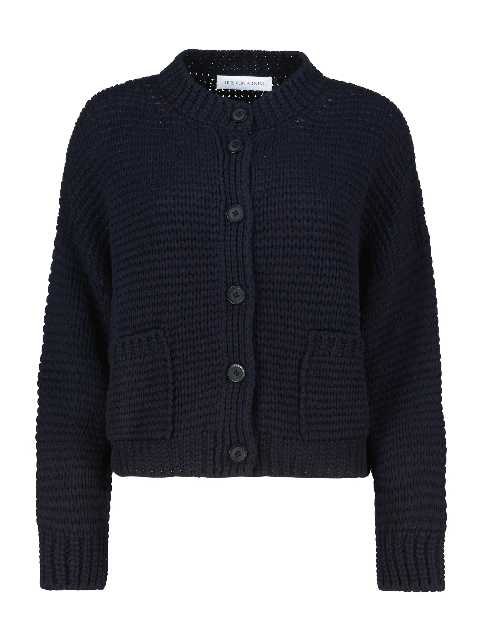 Strickjacke 'Marjorie' aus Kaschmir - Artikel Vorderseite - Farbe: Blau