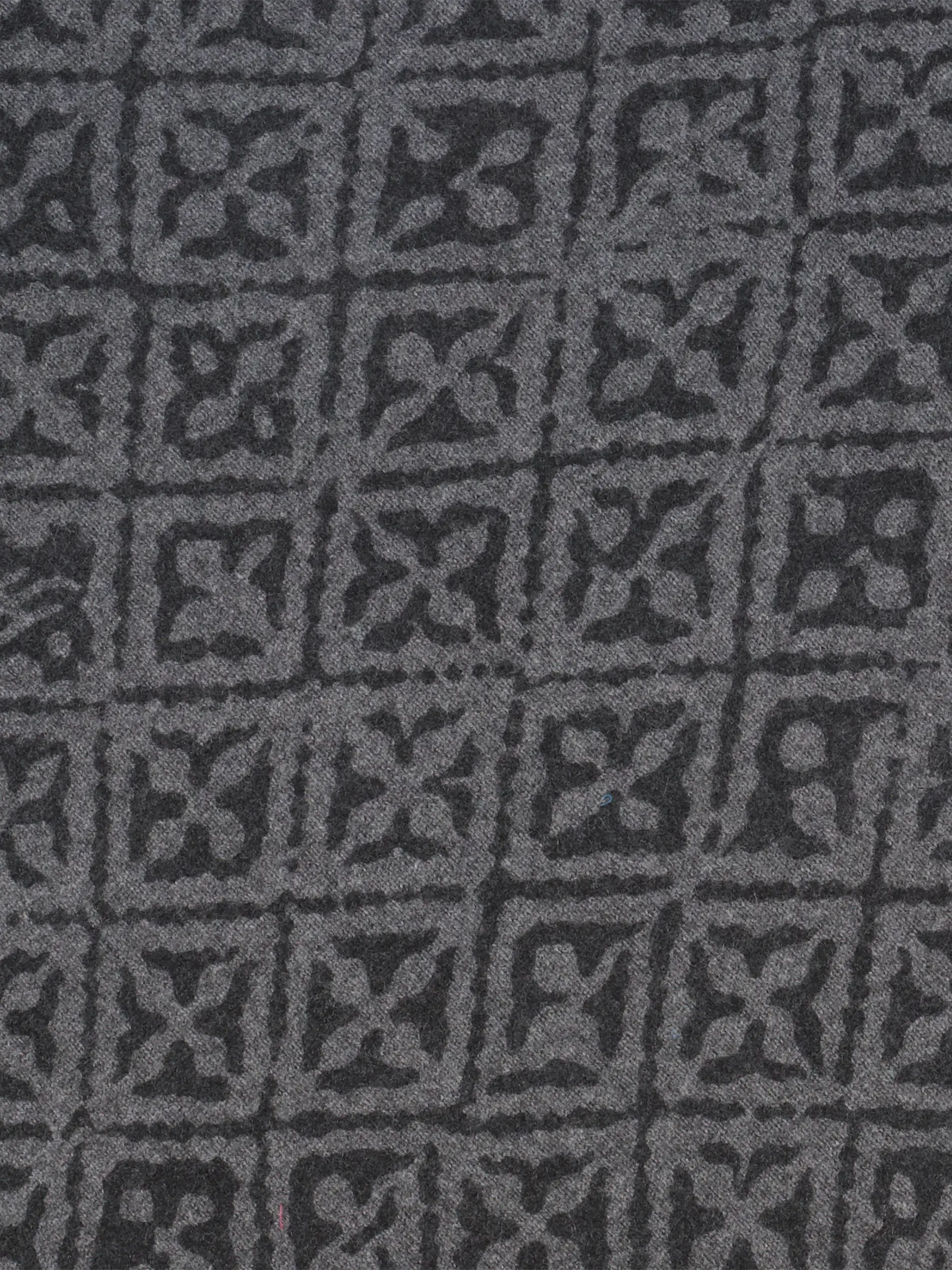 Gemustertes Cape 'Eyes of Marrakesh' aus Kaschmir - Artikel weitere Detailansicht 1 - Farbe: Grau