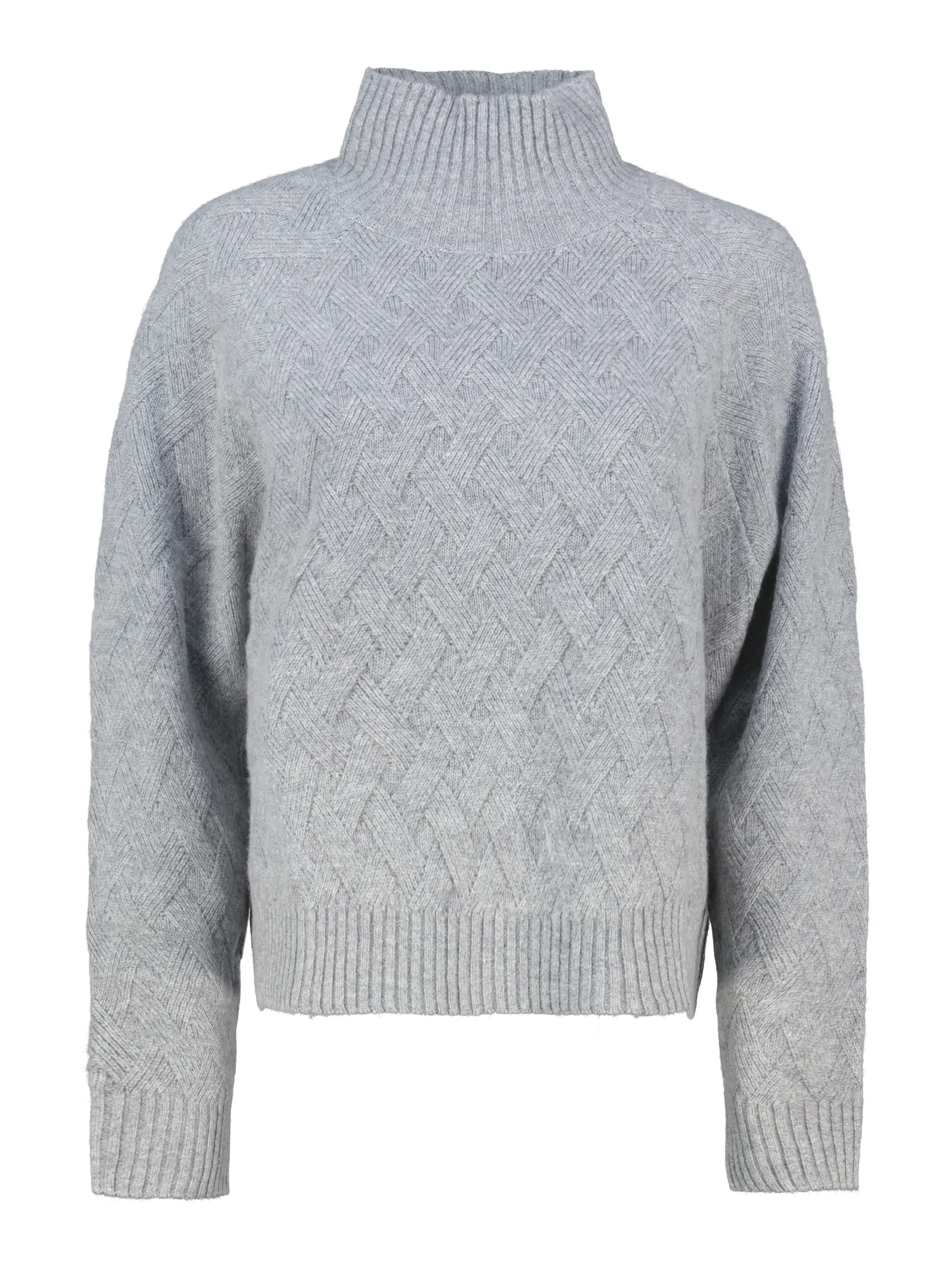 Pullover aus Wolle langarm - Artikel Vorderseite - Farbe: Grau