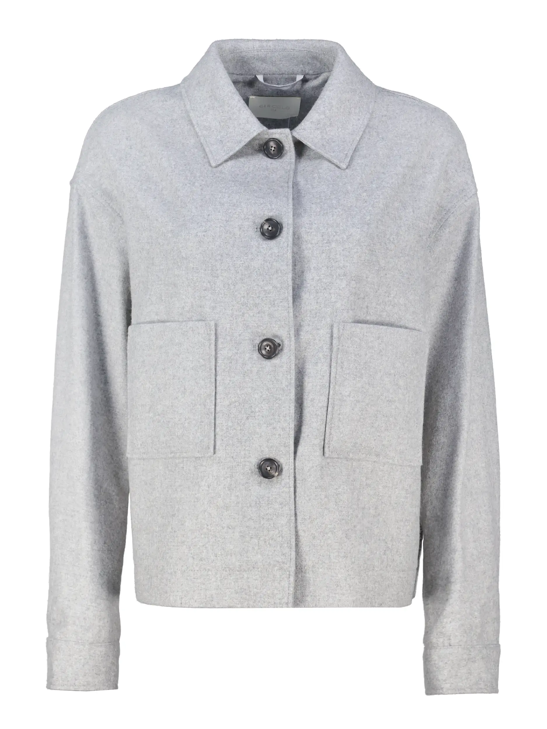 Jacke aus Woll-Mix - Artikel Vorderseite - Farbe: Grau