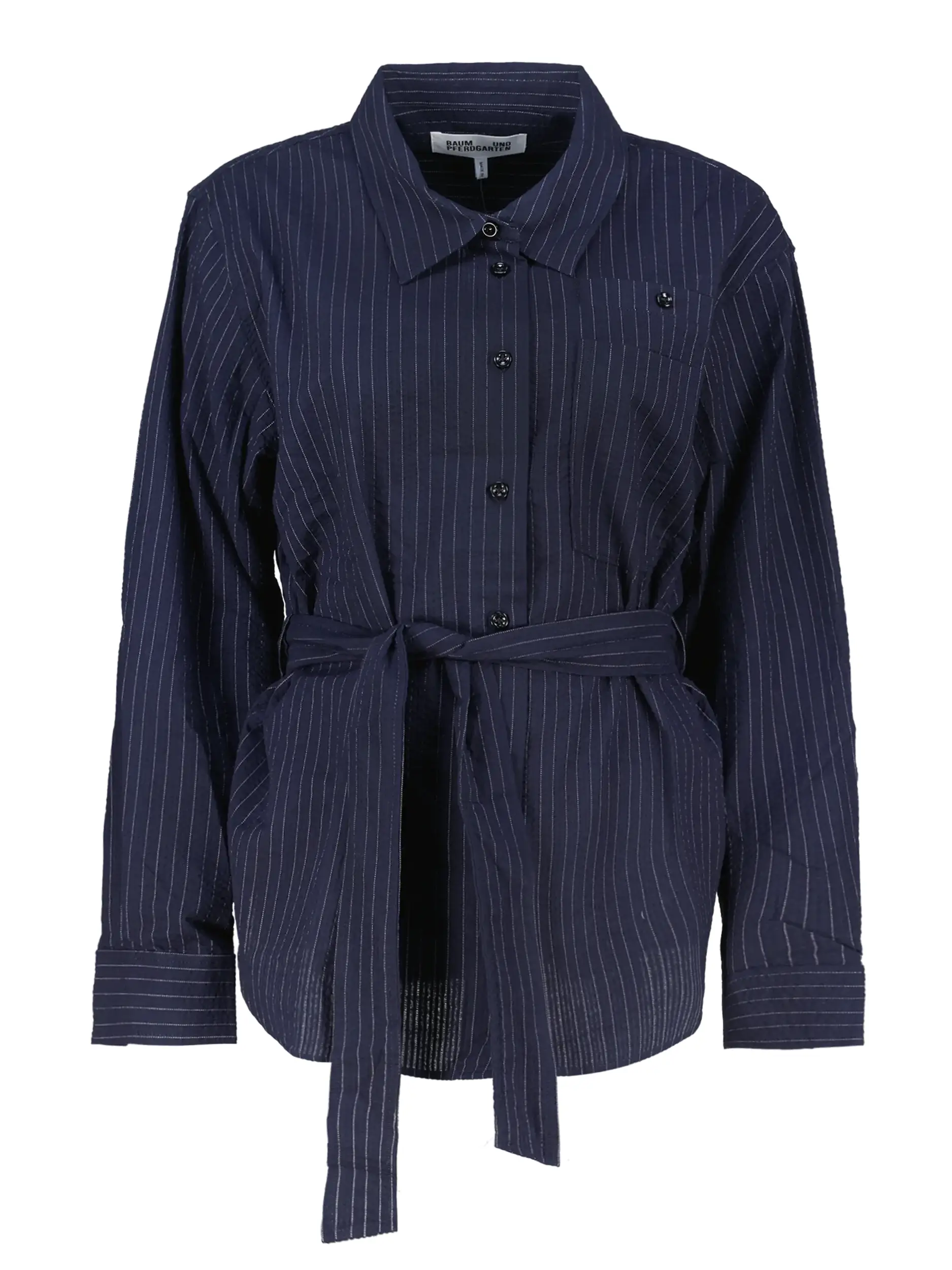 Bluse langarm - Artikel Vorderseite - Farbe: Blau