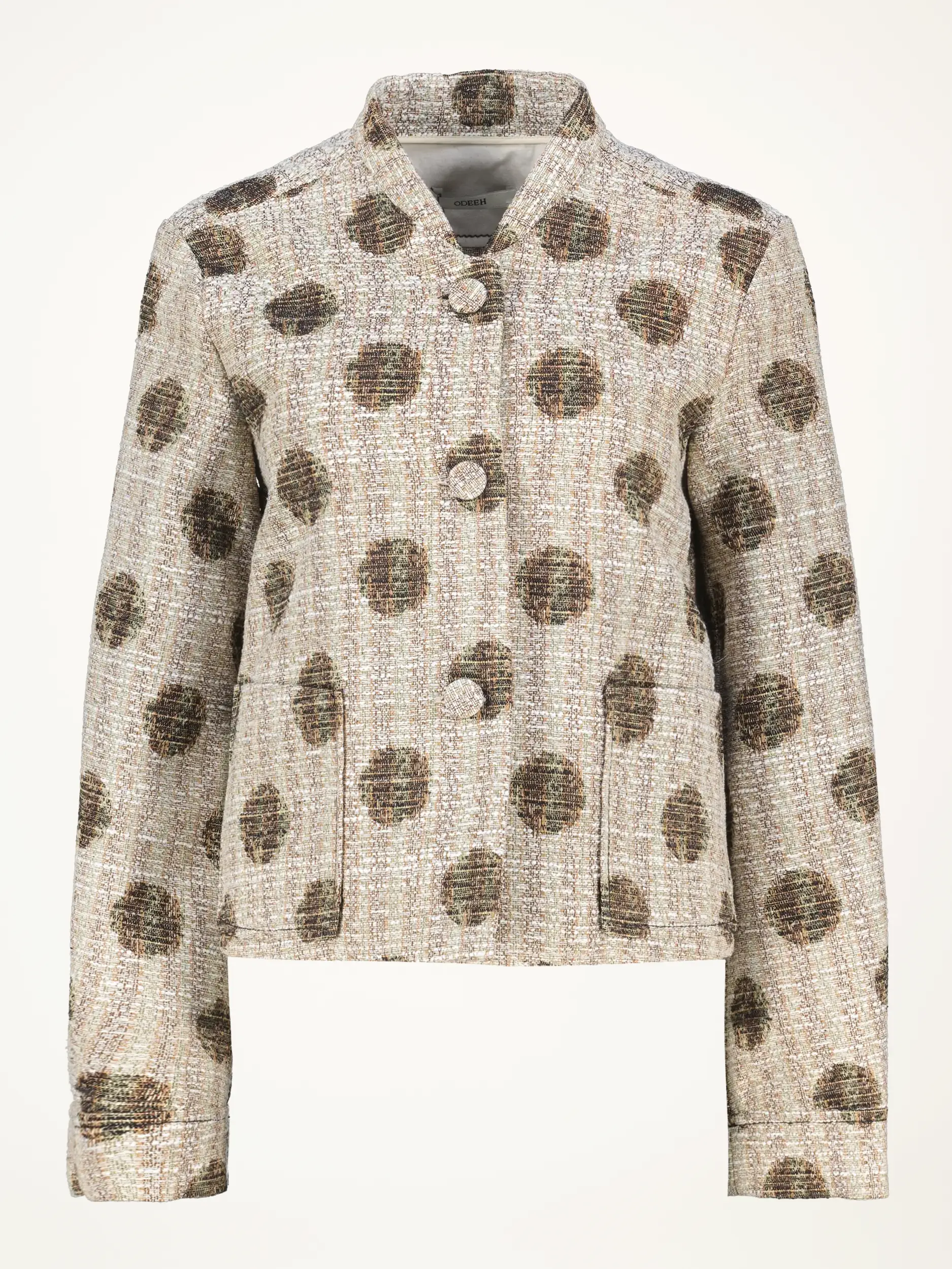 Gepunktete Jacke - Artikelansicht - Farbe: Braun