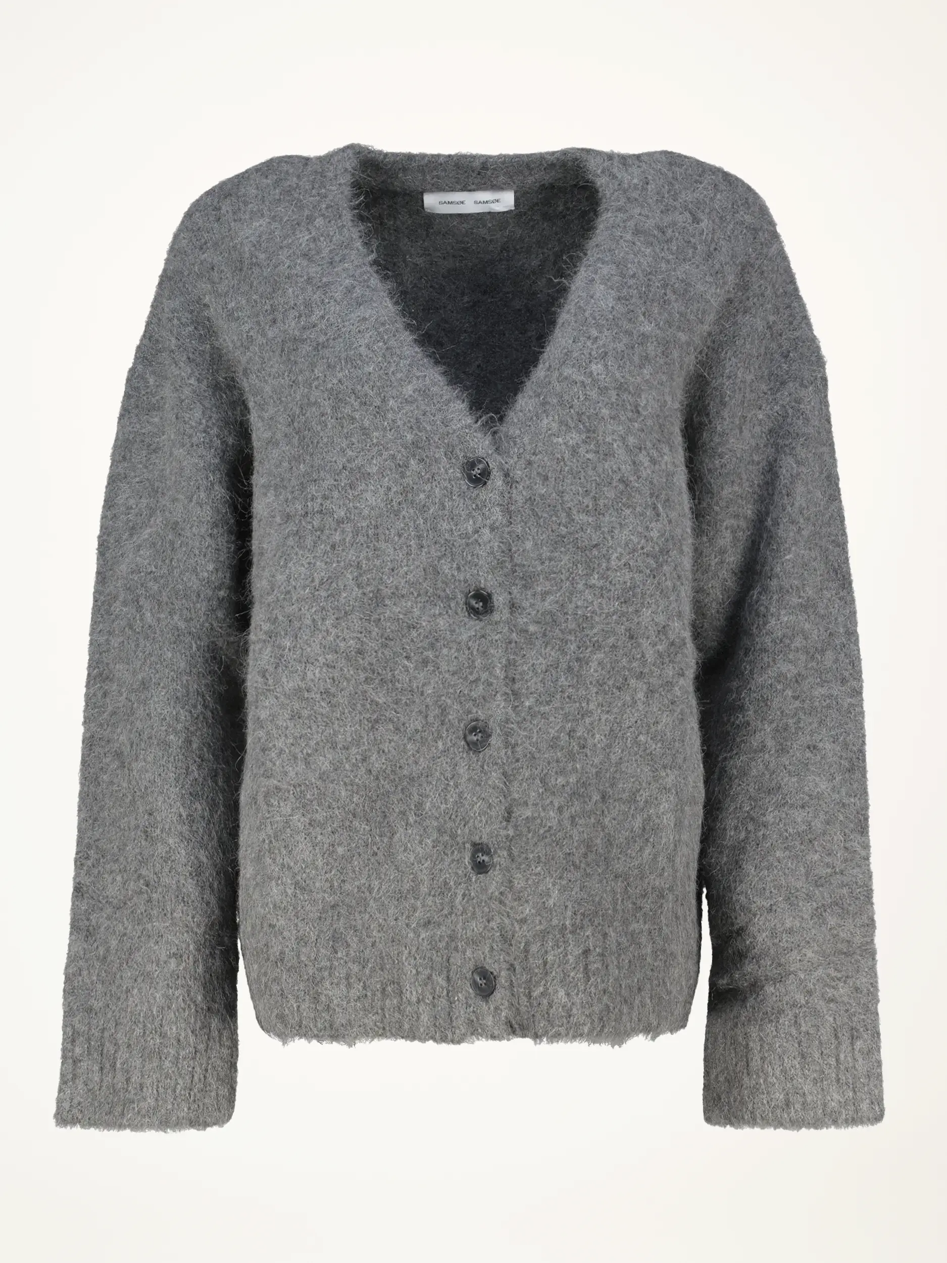 Strickjacke 'Sajeanne' aus Alpaka - Artikelansicht - Farbe: Grau Strickjacke 'Sajeanne' aus Alpaka - Artikelansicht - Farbe: Grau