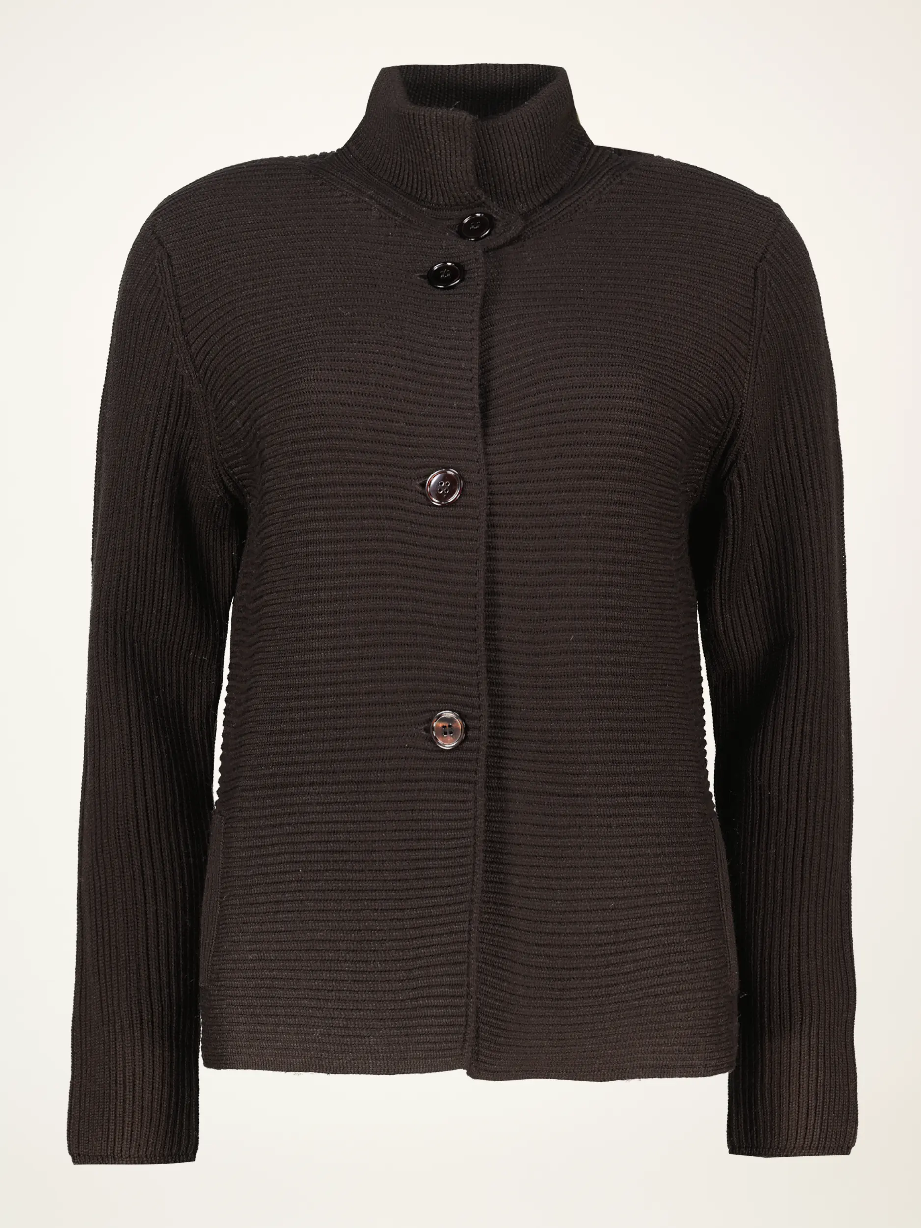 Strickjacke aus Merinowolle langarm - Artikelansicht