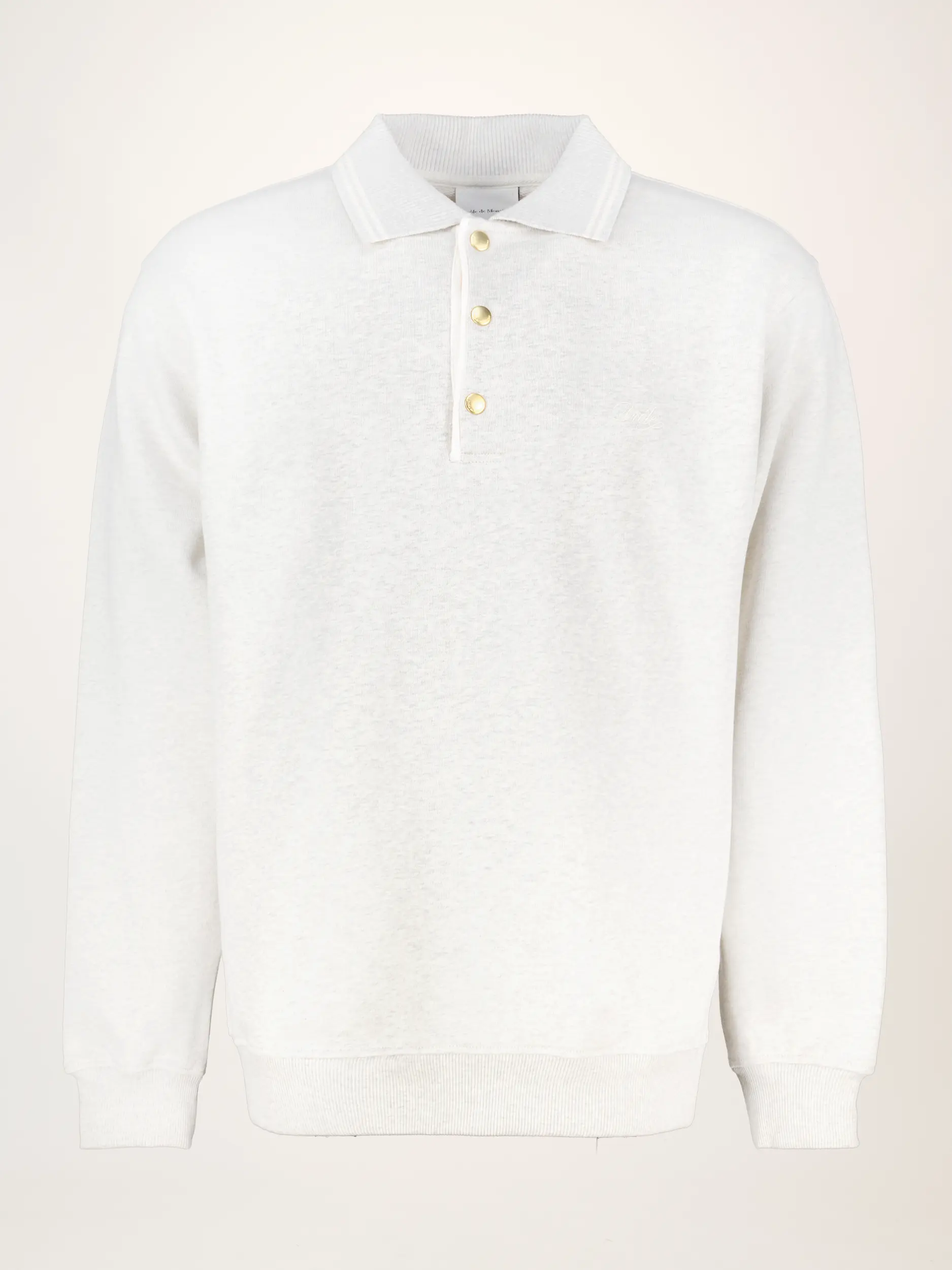 Poloshirt 'Le Polo Dròle' langarm - Artikelansicht - Farbe: Grau