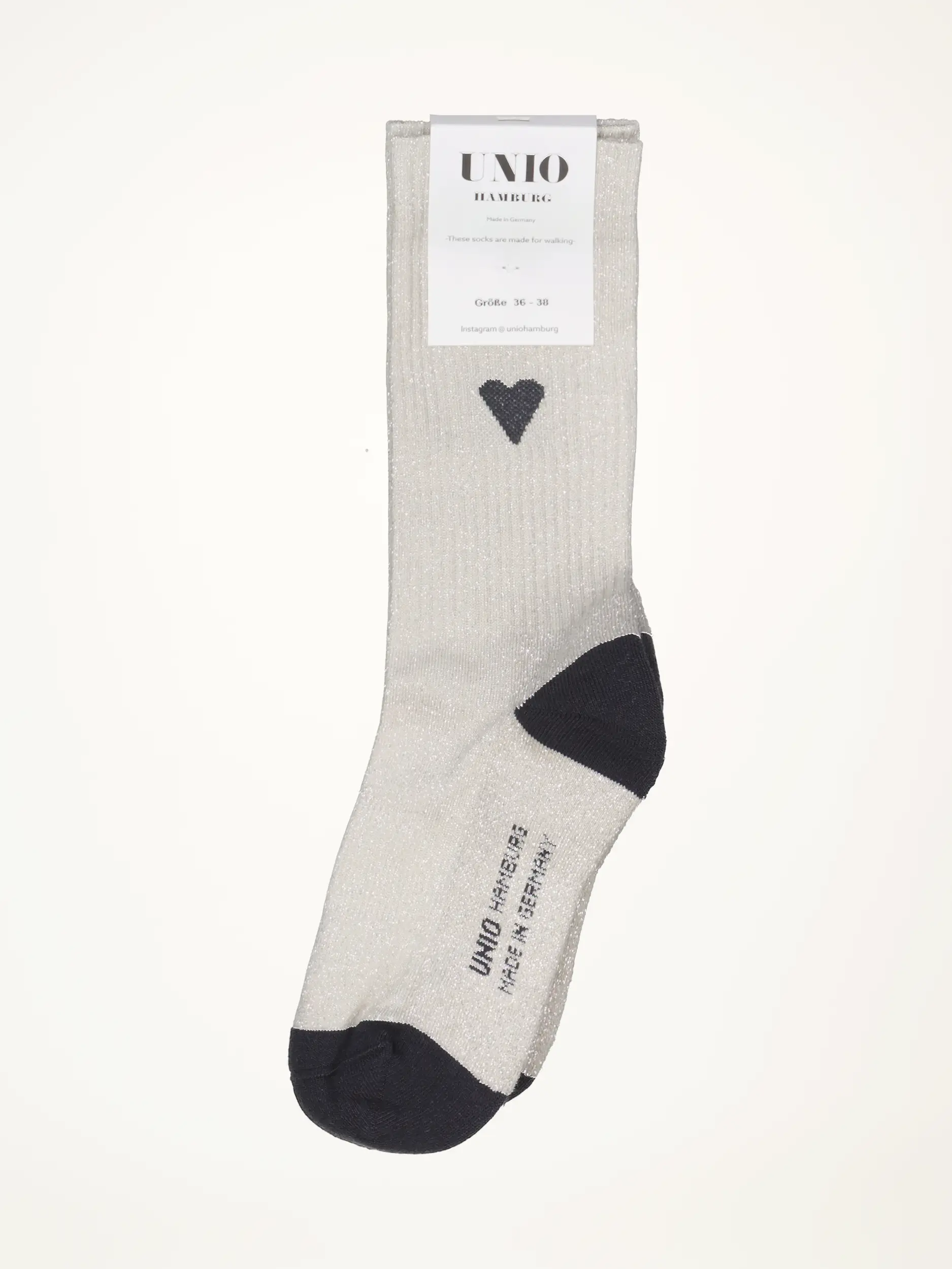 Socken 'Love' - Artikelansicht - Farbe: Grau