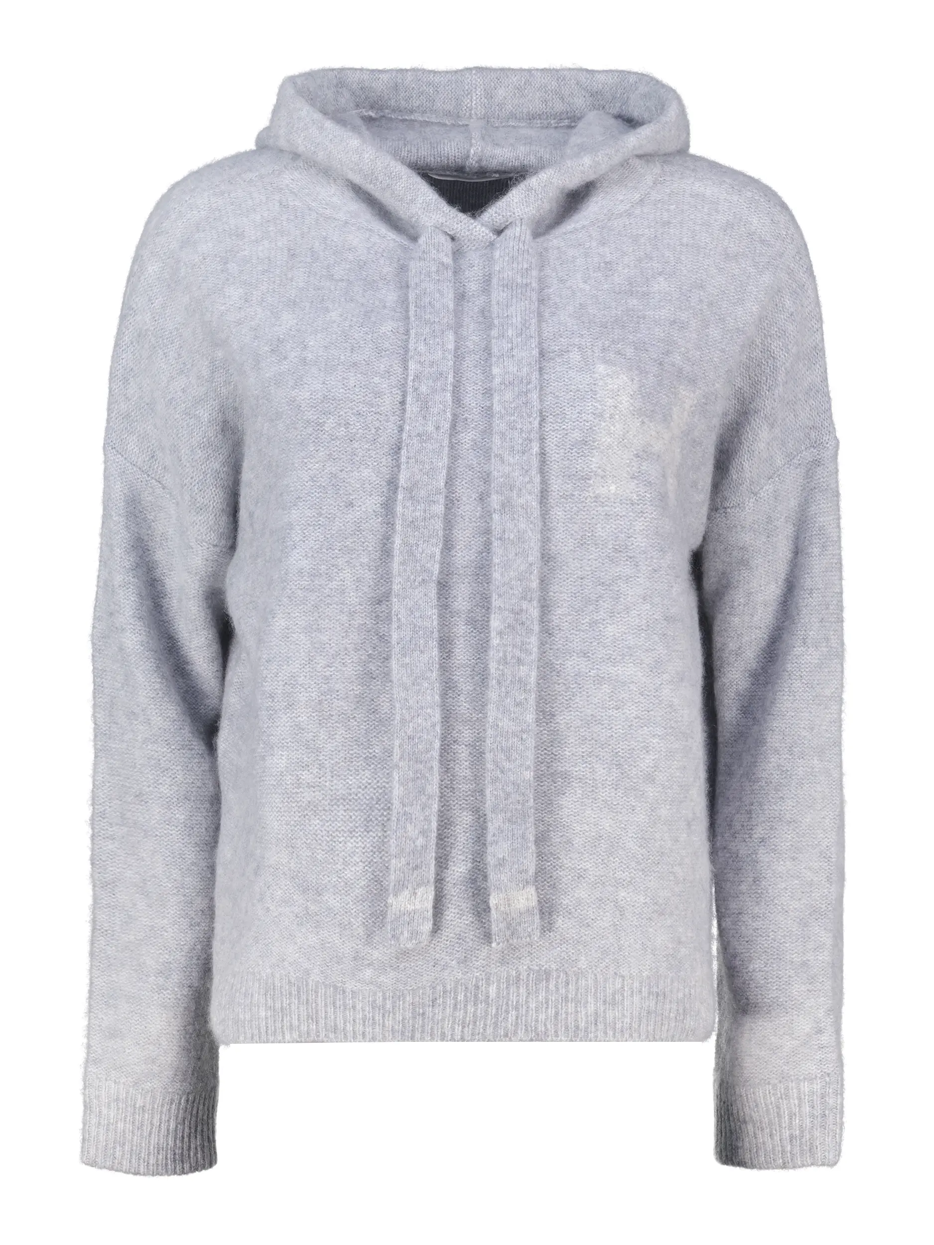 Kapuzenpullover aus Kaschmir-Mix langarm - Artikel Vorderseite - Farbe: Grau