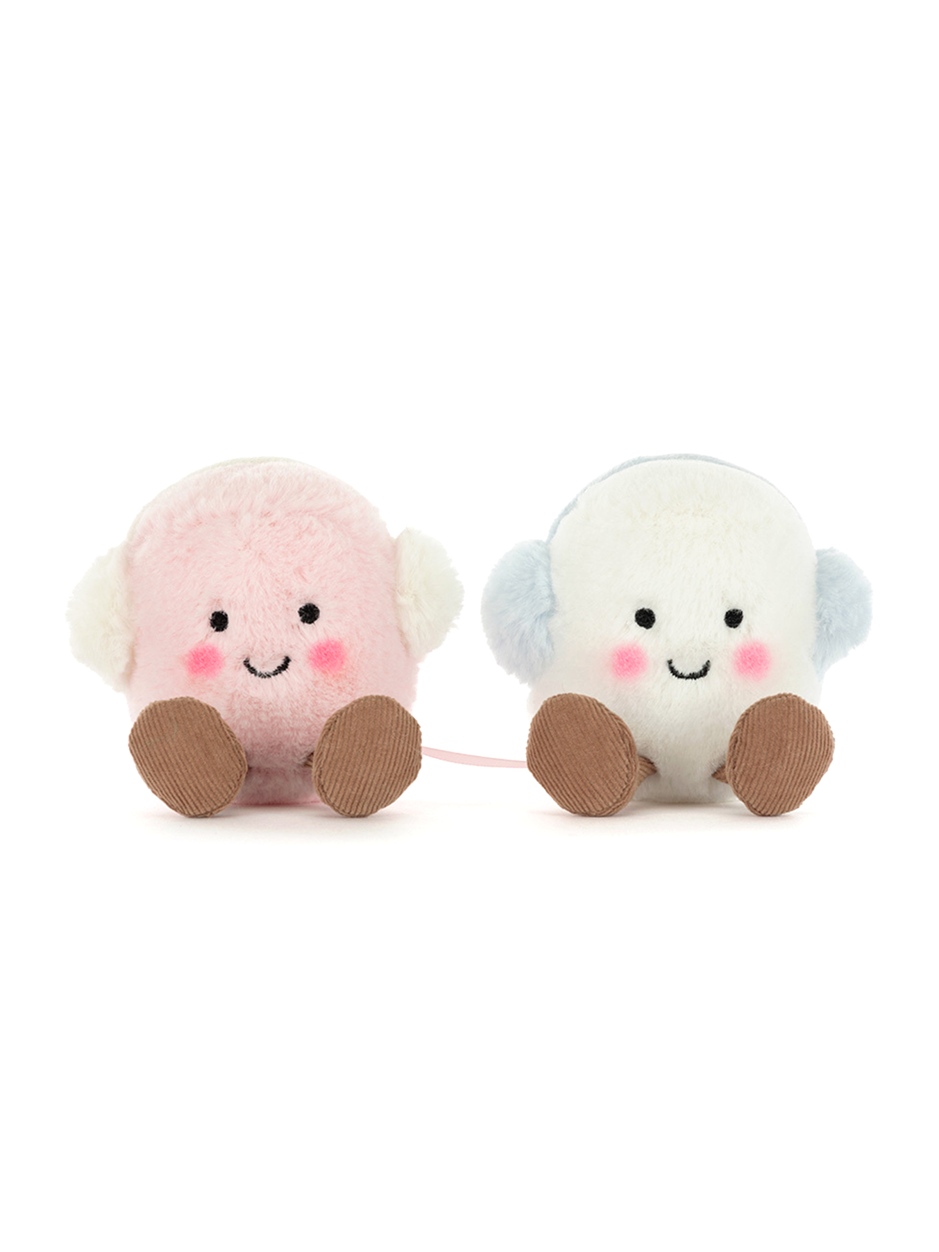 Jellycat Stofftier 'Amuseables Toastie Pink and White Marshmallows' - Artikel Vorderseite - Farbe: Rosa&Pink