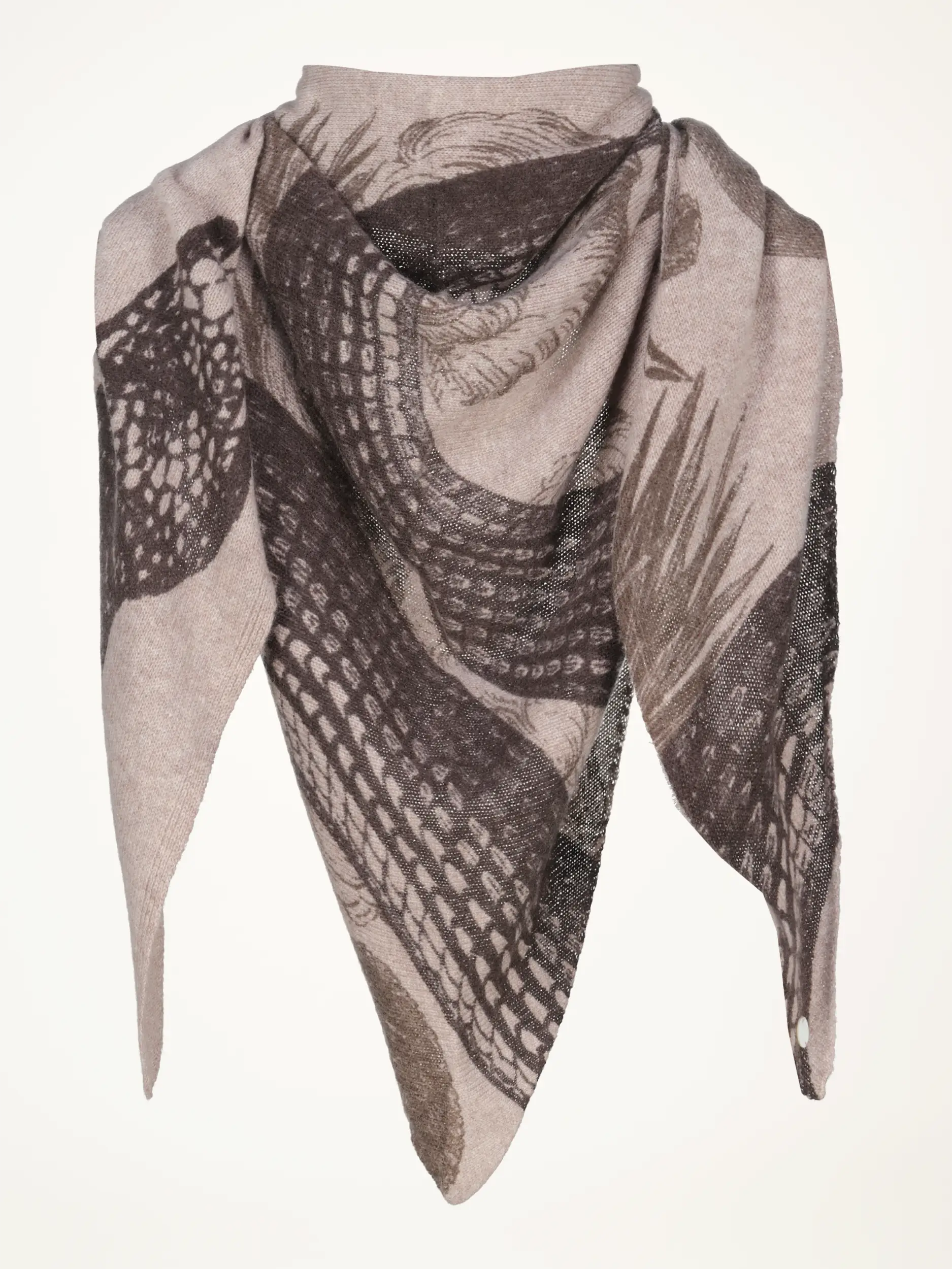 Tuch 'Garden Eden' aus Kaschmir - Artikelansicht - Farbe: Braun