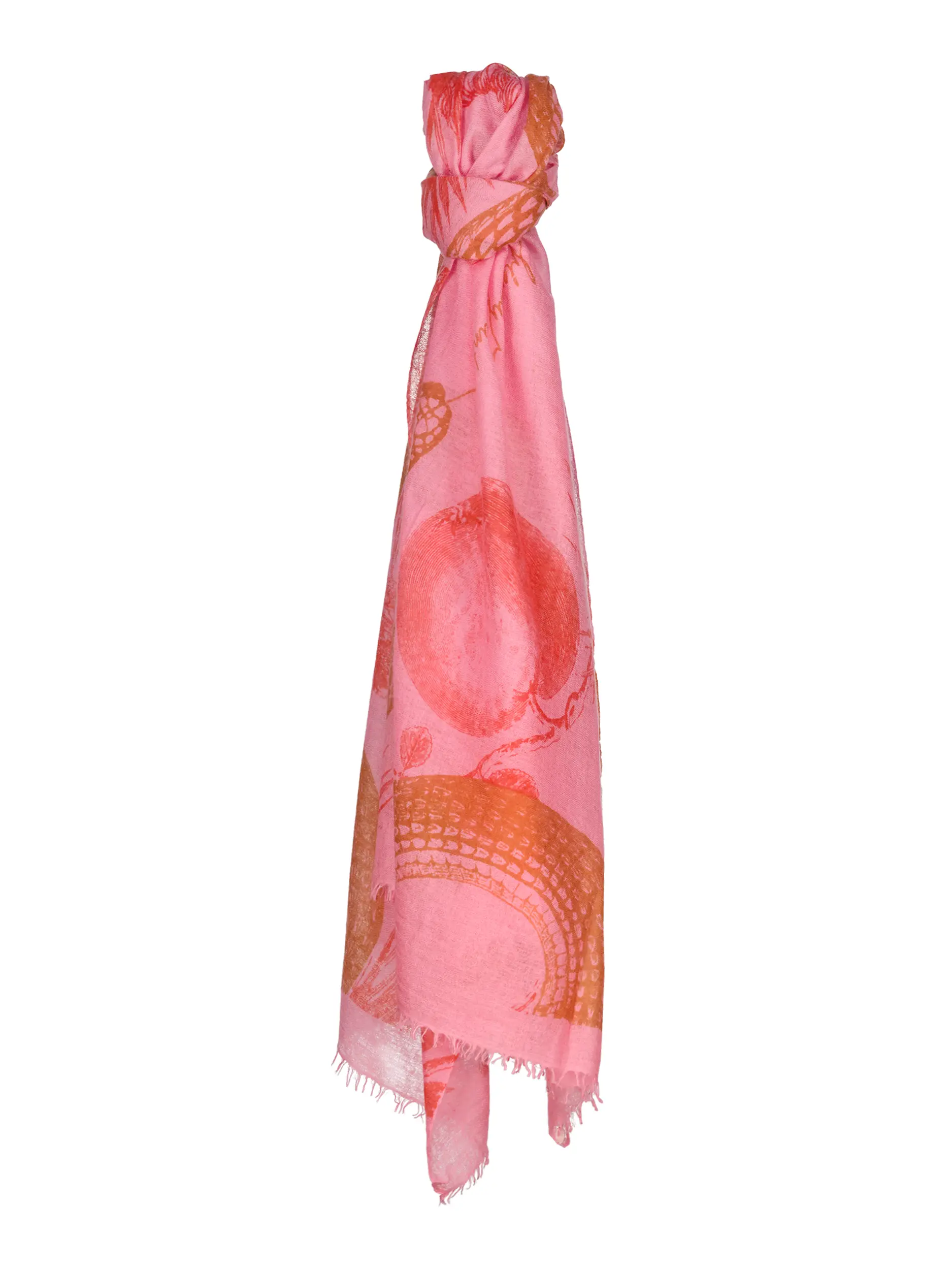 Kaschmirschal 'Garden Eden' - Artikel Vorderseite - Farbe: Rosa&Pink