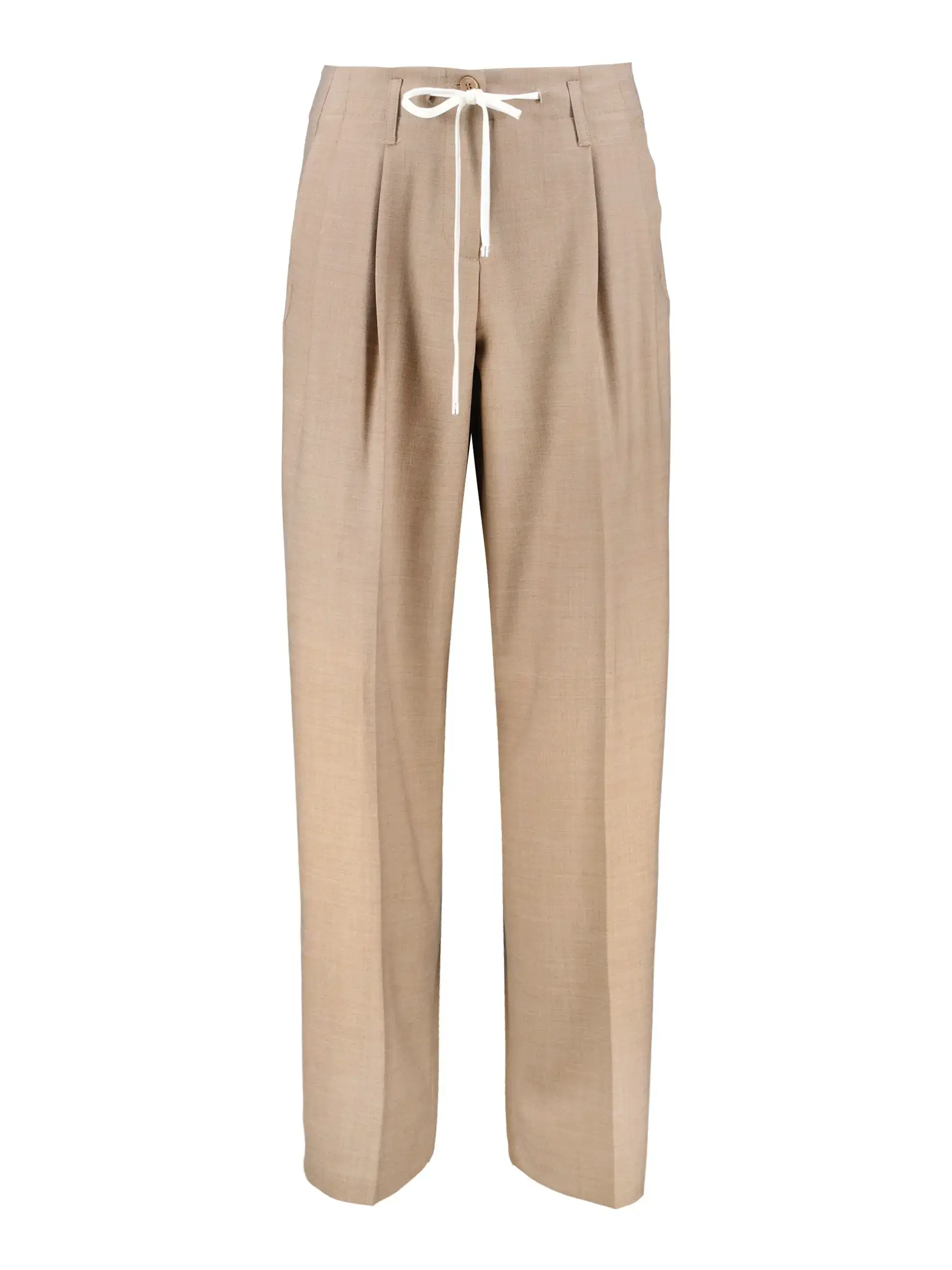 Bundfaltenhose 'Addison' aus Woll-Mix - Artikel Vorderseite - Farbe: Braun