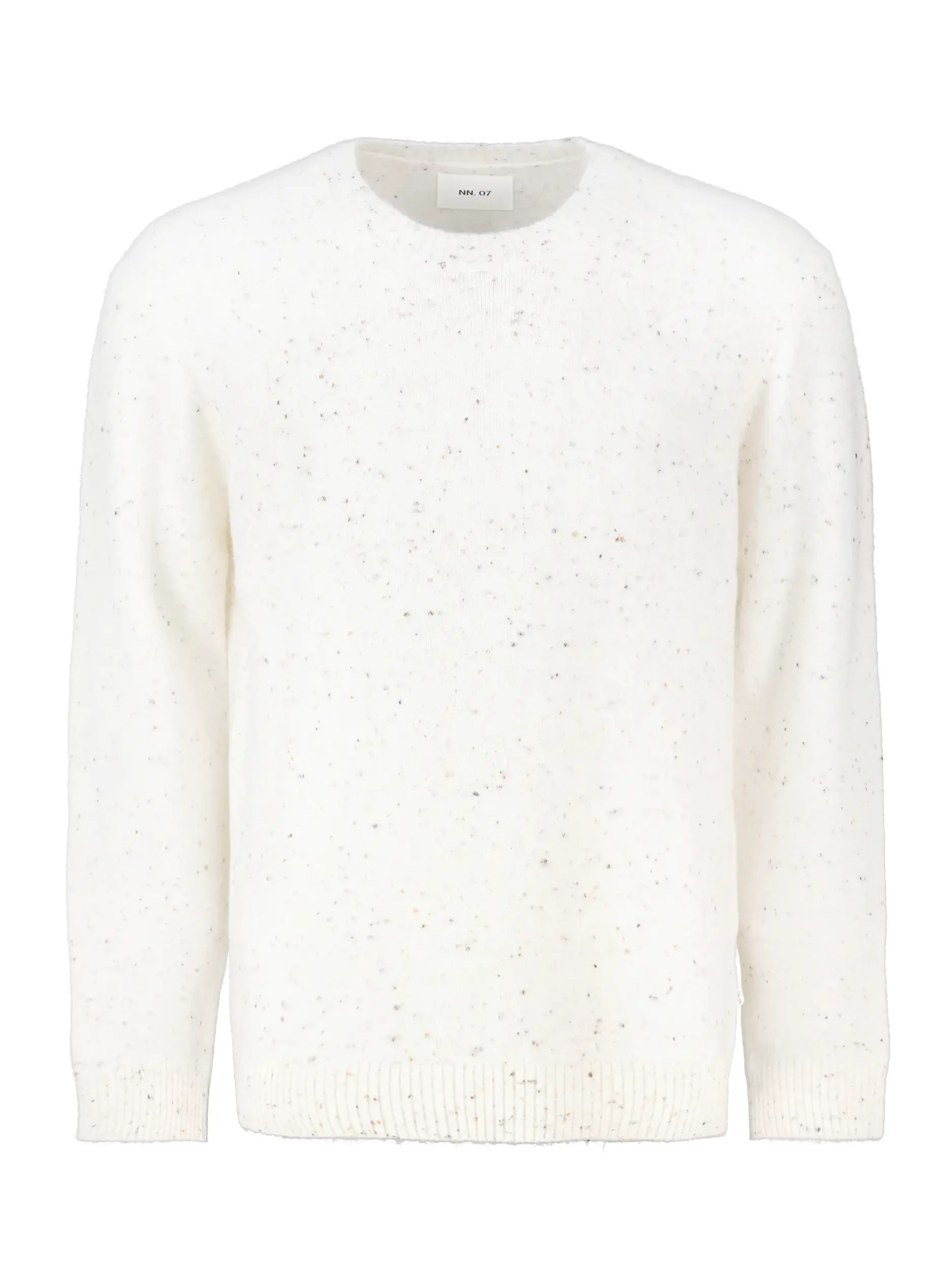 Gepunkteter Pullover 'Lee' aus Woll-Mix langarm - Artikel Vorderseite - Farbe: Creme