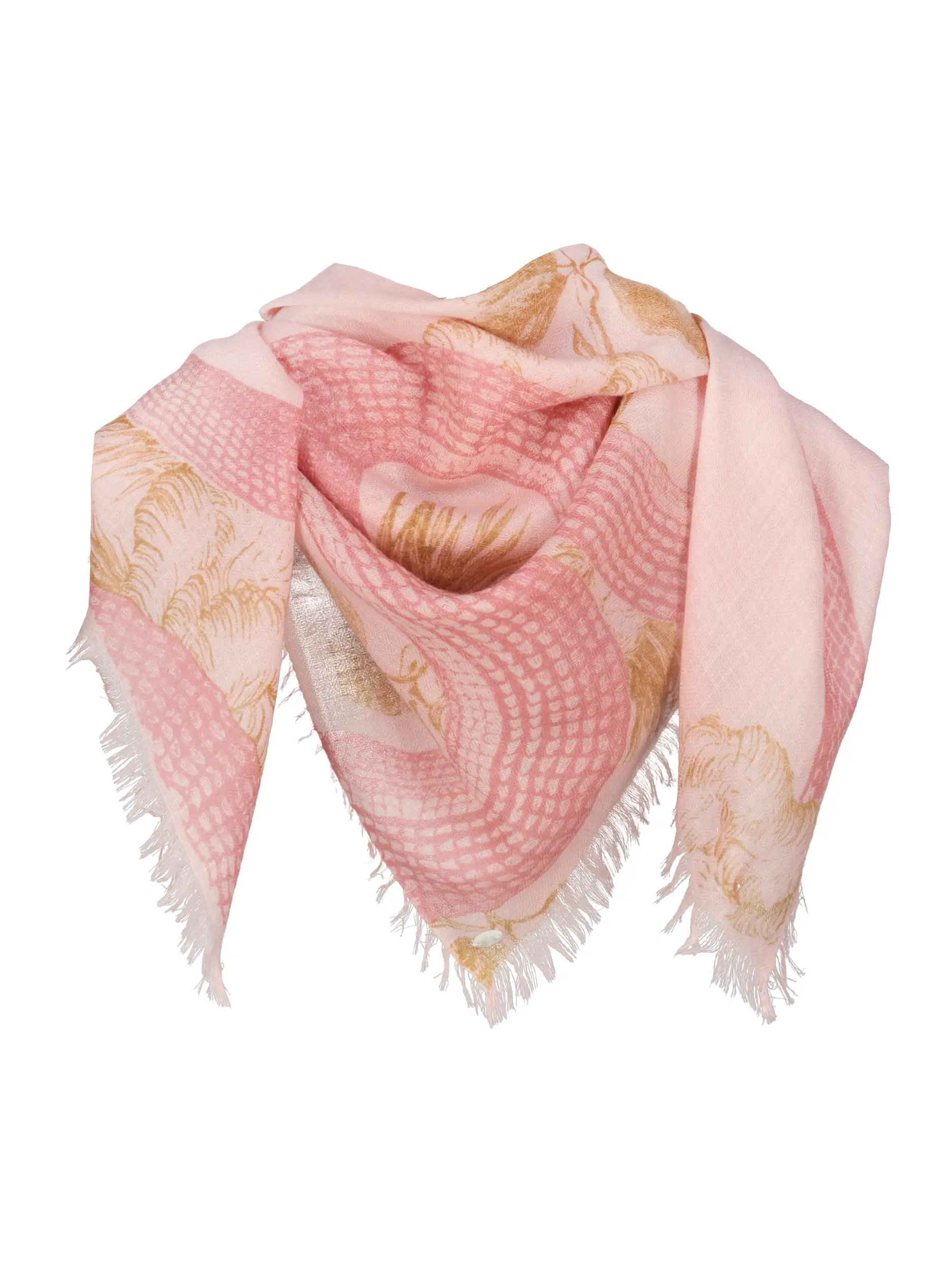 Tuch 'Garden Eden' aus Kaschmir - Artikel Vorderseite - Farbe: Rosa&Pink