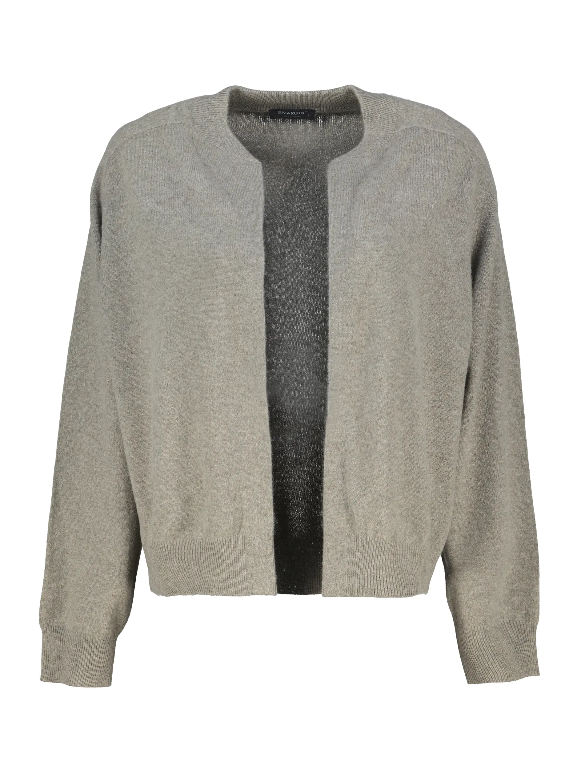Offene Strickjacke langarm - Artikel Vorderseite - Farbe: Grün