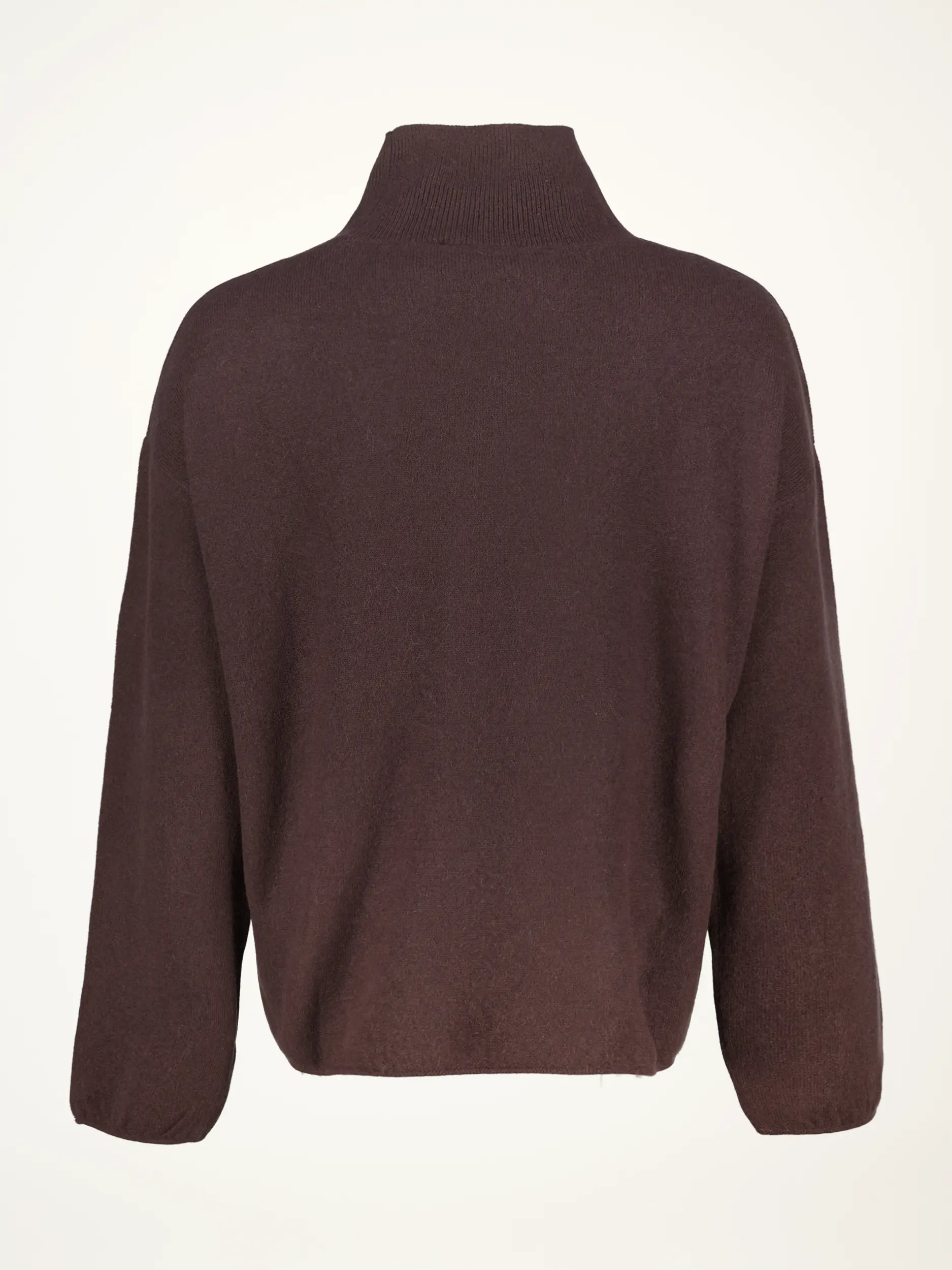 Pullover aus Kaschmir langarm - Artikel Rückseite - Farbe: Braun