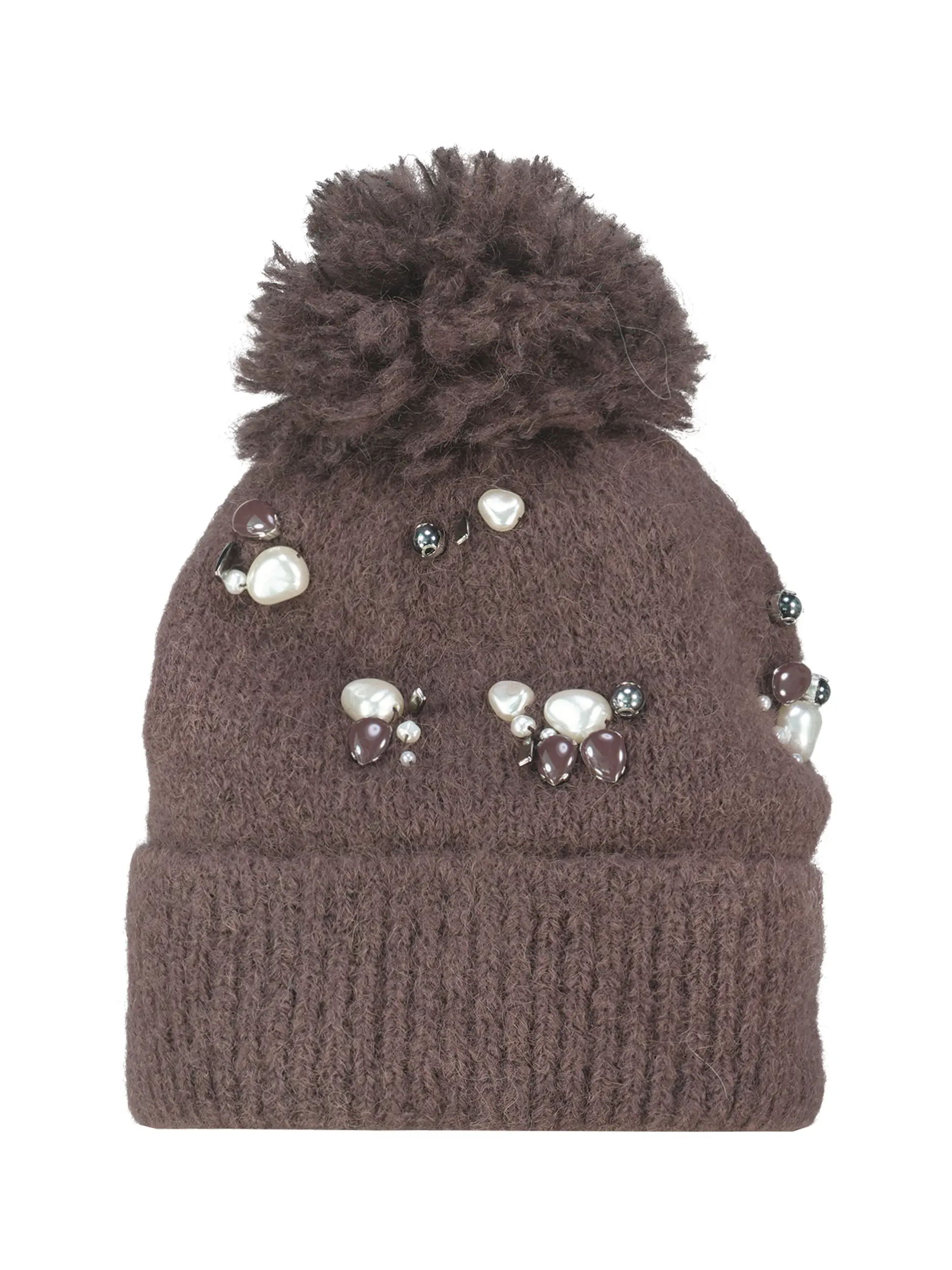 Strickmütze 'Loving Touch Beanie' - Artikel Vorderseite - Farbe: Braun