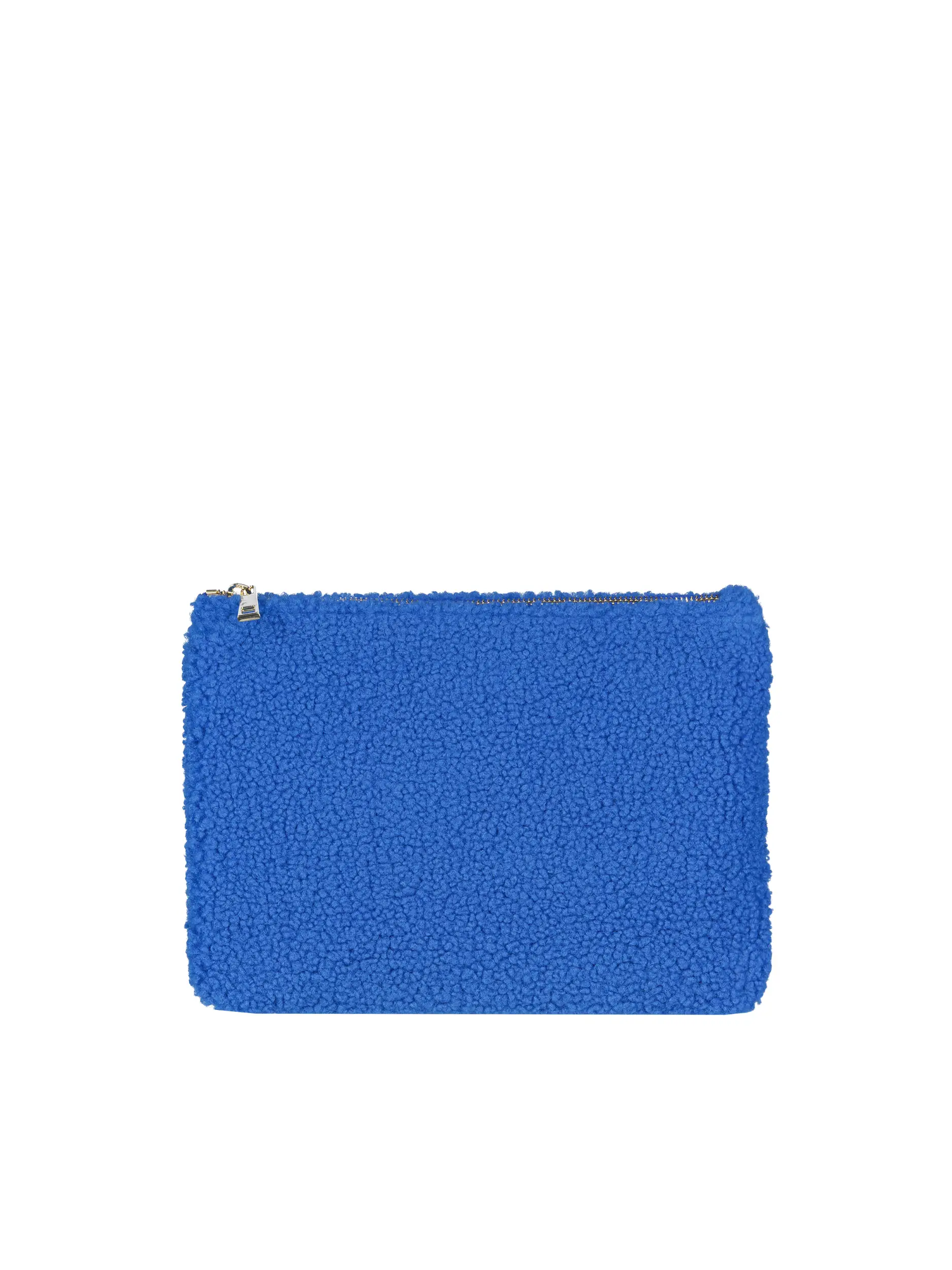 Tasche aus Teddyfell - Artikel Vorderseite - Farbe: Blau