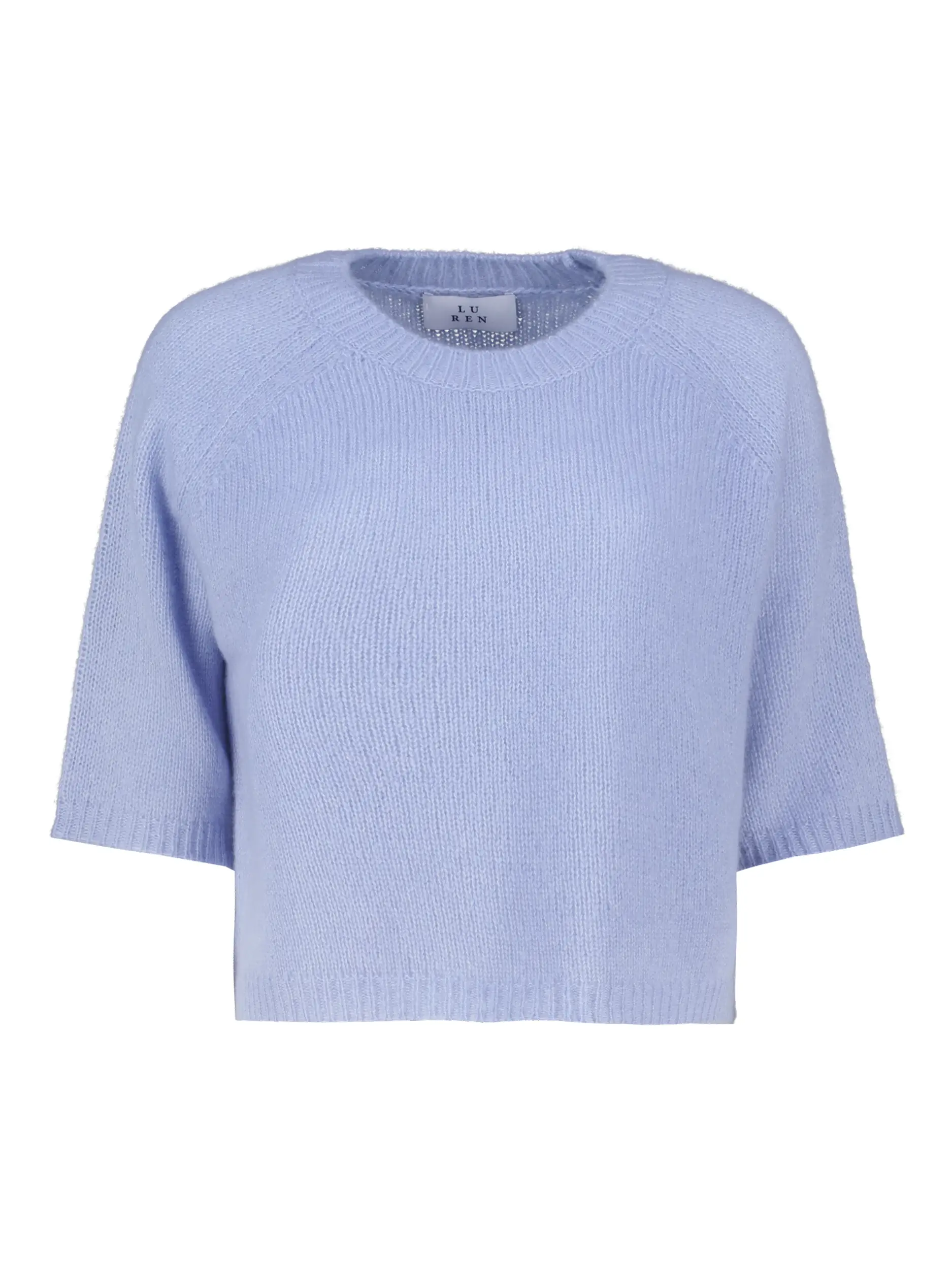 Pullover 'Shii' aus Kaschmir Seide Mix - Artikel Vorderseite - Farbe: Blau