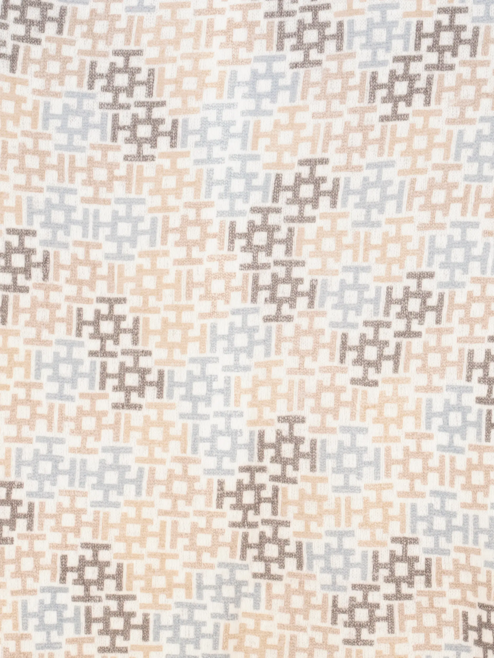 Gemusterter Schal 'Aliki' aus Kaschmir - Artikel weitere Detailansicht 1 - Farbe: Beige