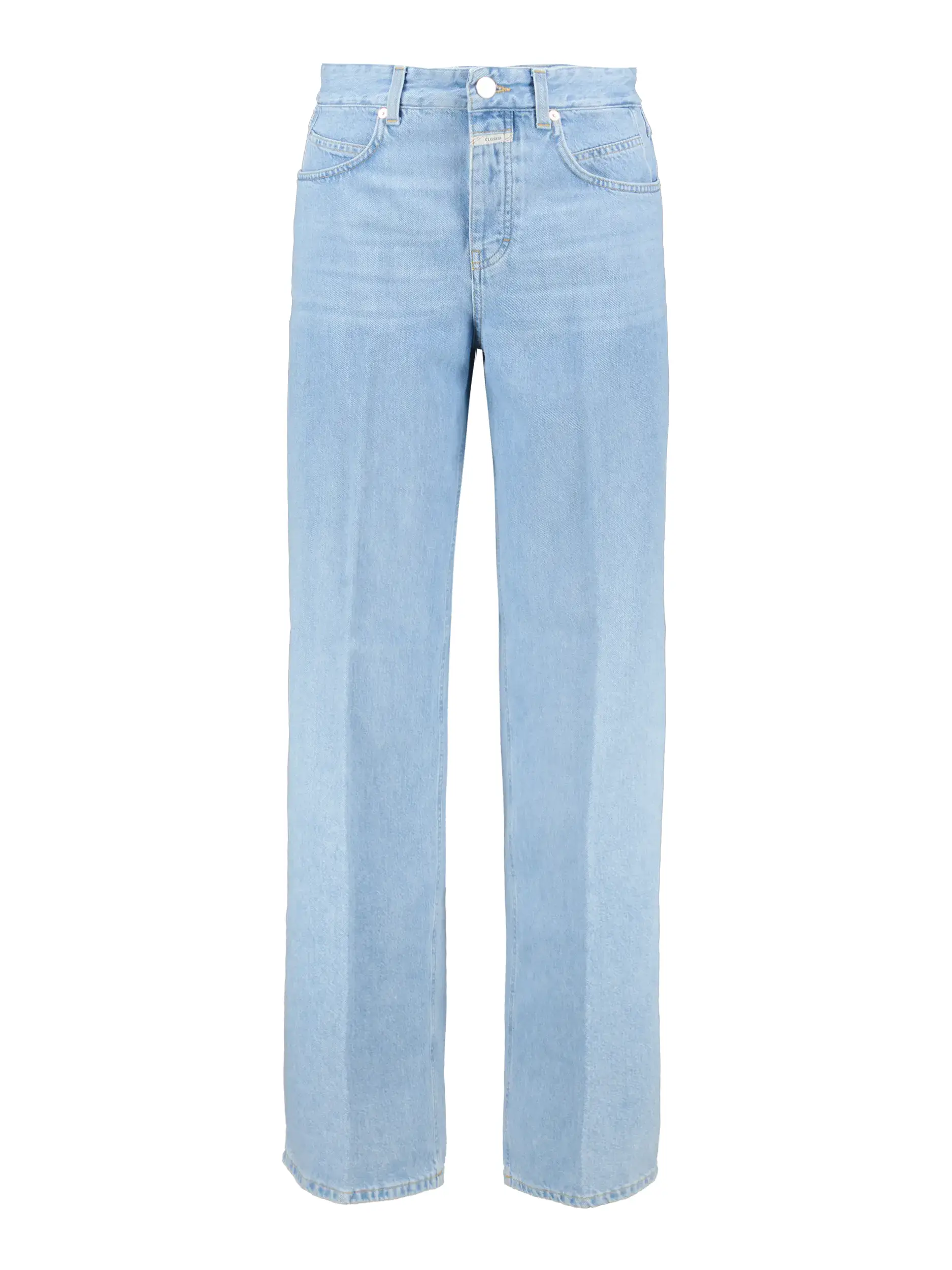 Mid Waist Wide Leg Jeans 'Nikka' - Artikel Vorderseite - Farbe: Blau