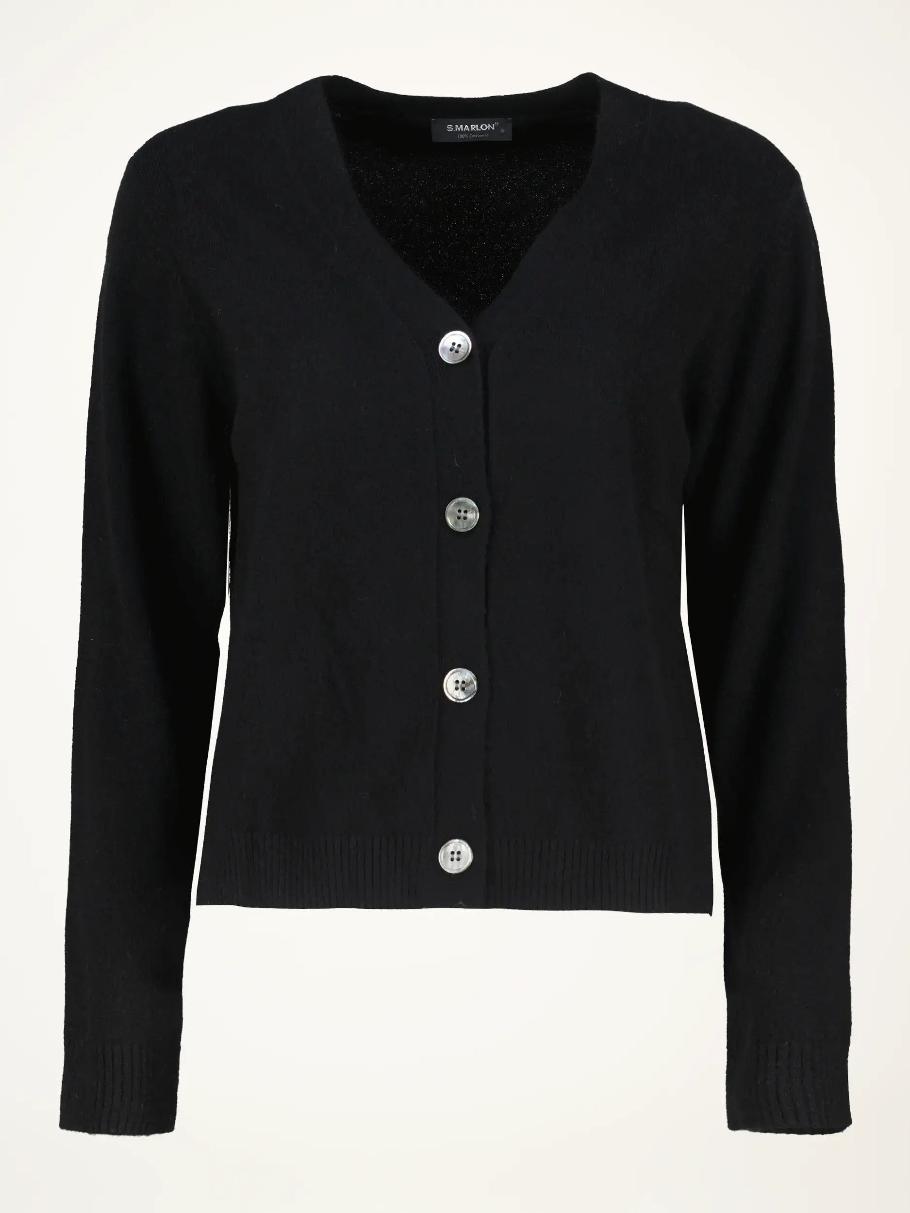 Strickjacke aus Kaschmir - Artikelansicht - Farbe: Schwarz