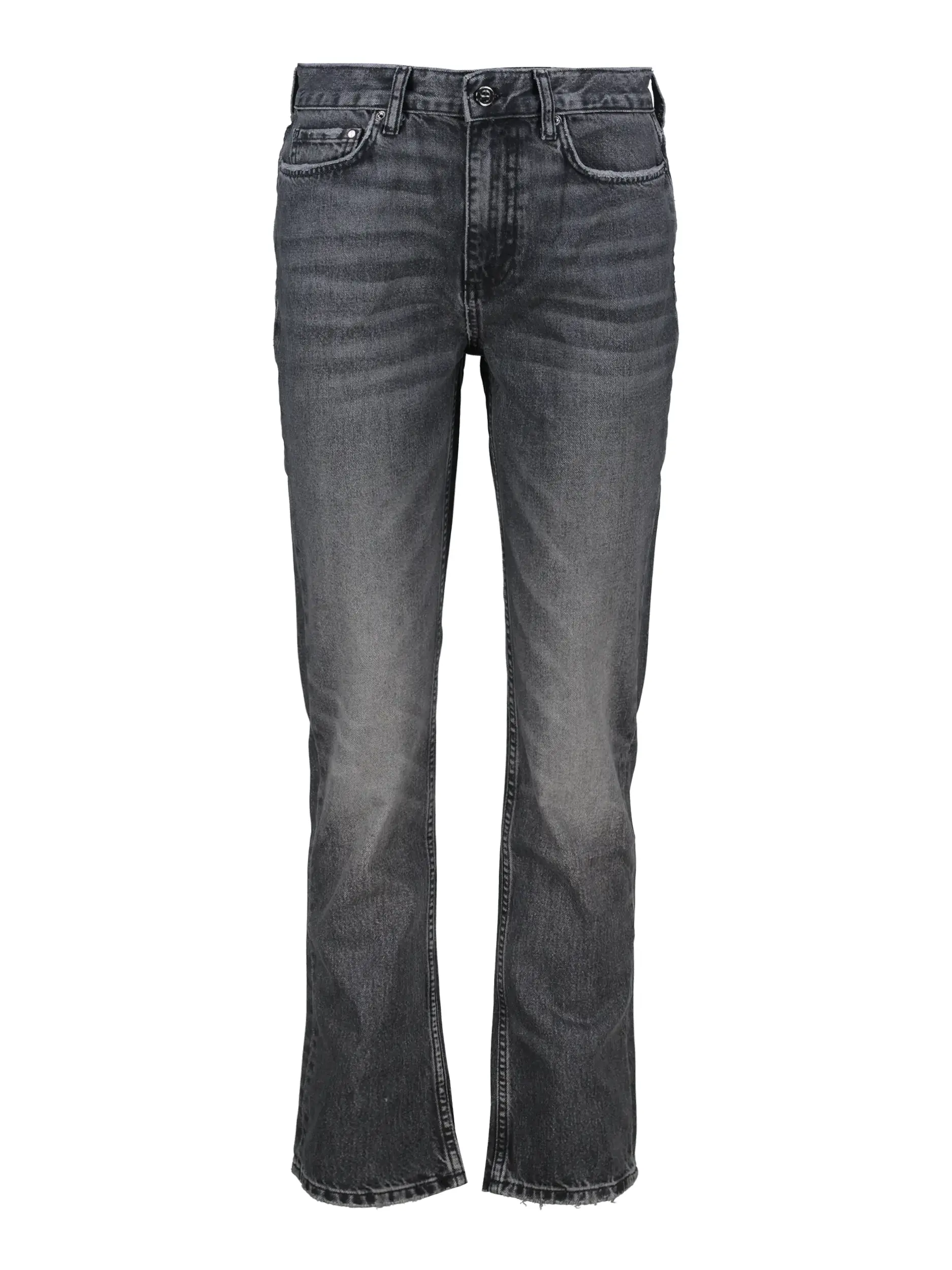 Jeans 'Bruno' high waist straight leg - Artikel Vorderseite - Farbe: Grau