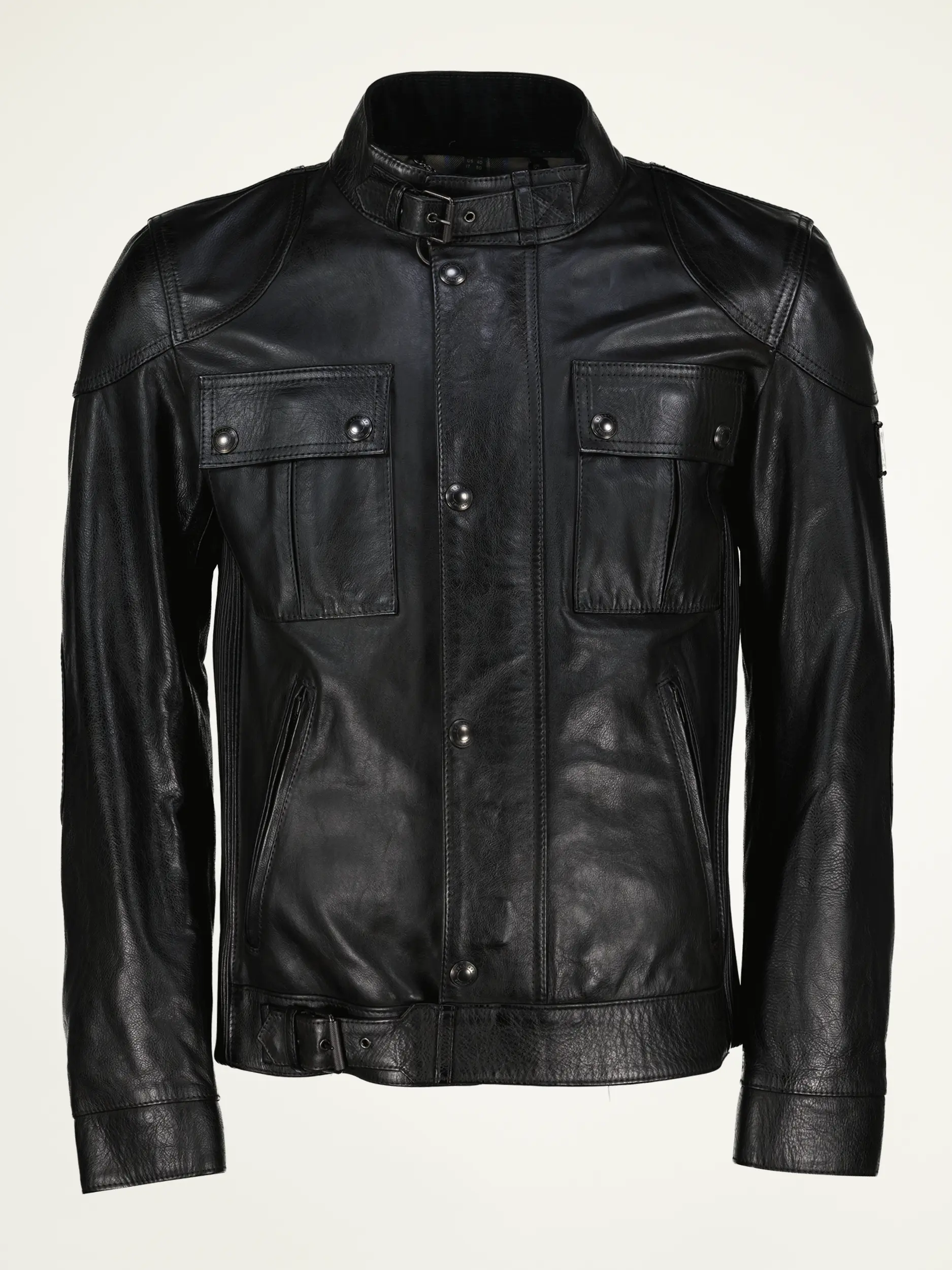 Lederjacke 'Gangster' - Artikelansicht - Farbe: Schwarz