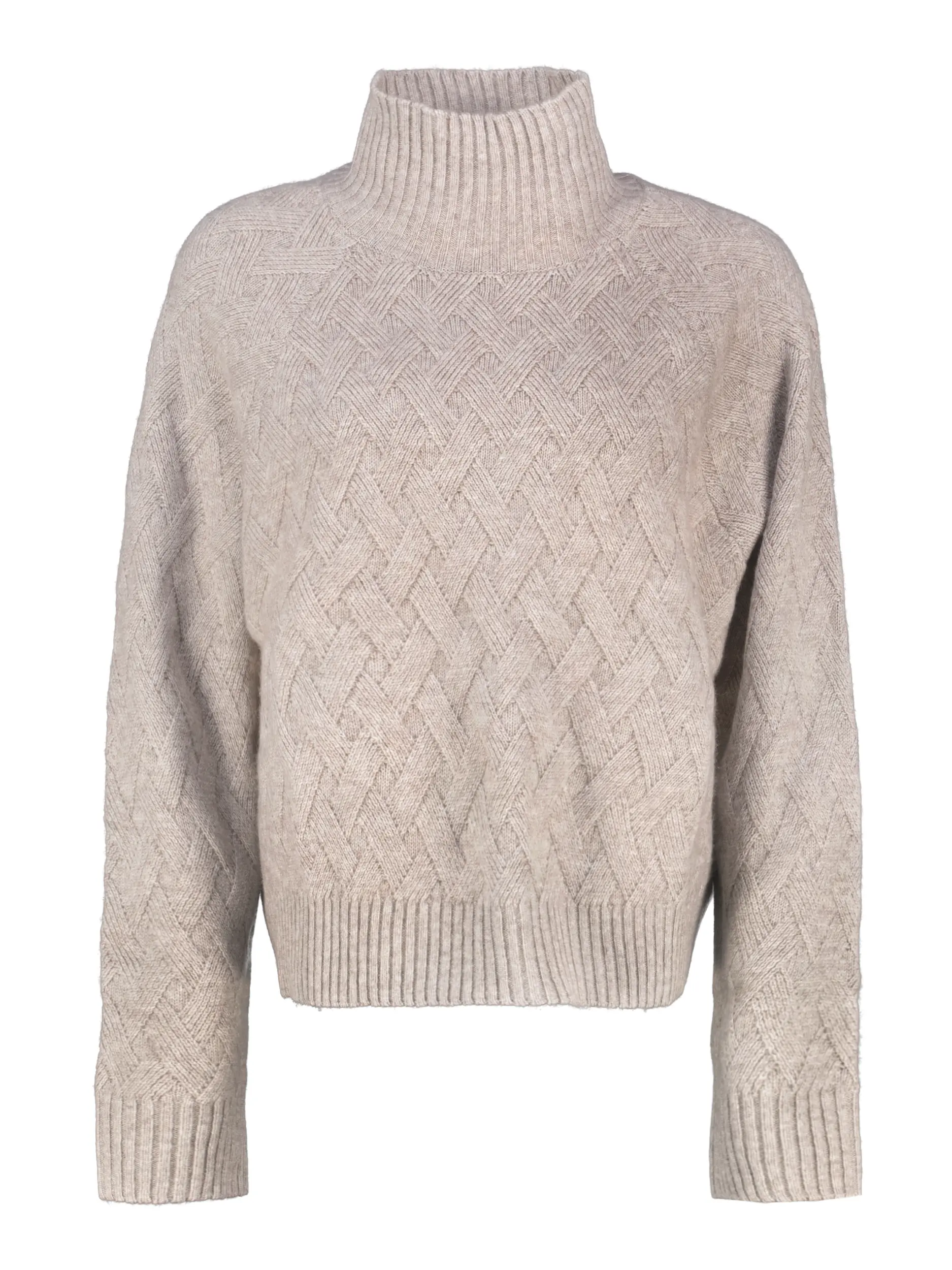 Pullover aus Wolle langarm - Artikel Vorderseite - Farbe: Braun