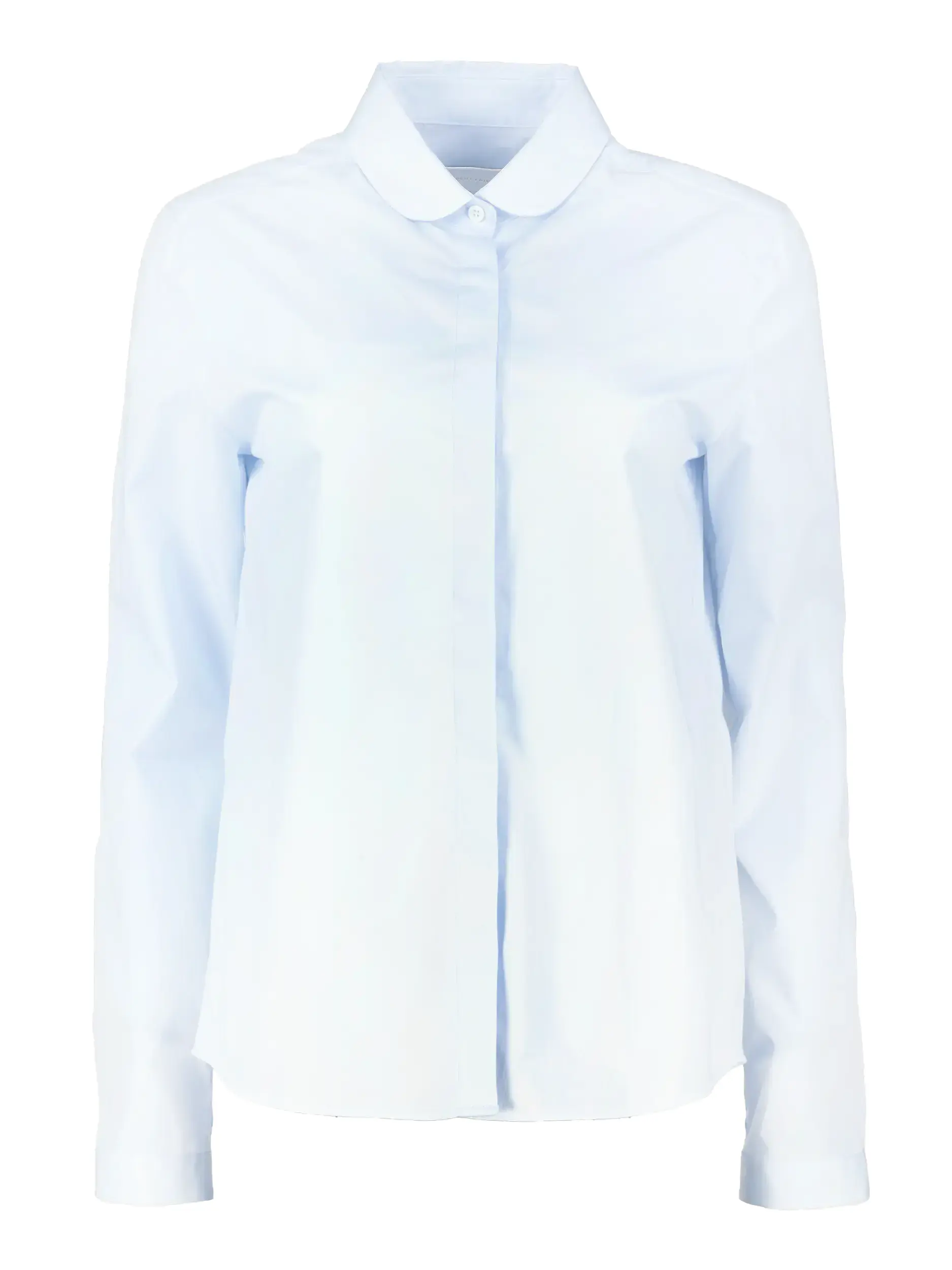 Baumwollbluse 'Asia' langarm - Artikel Vorderseite - Farbe: Blau
