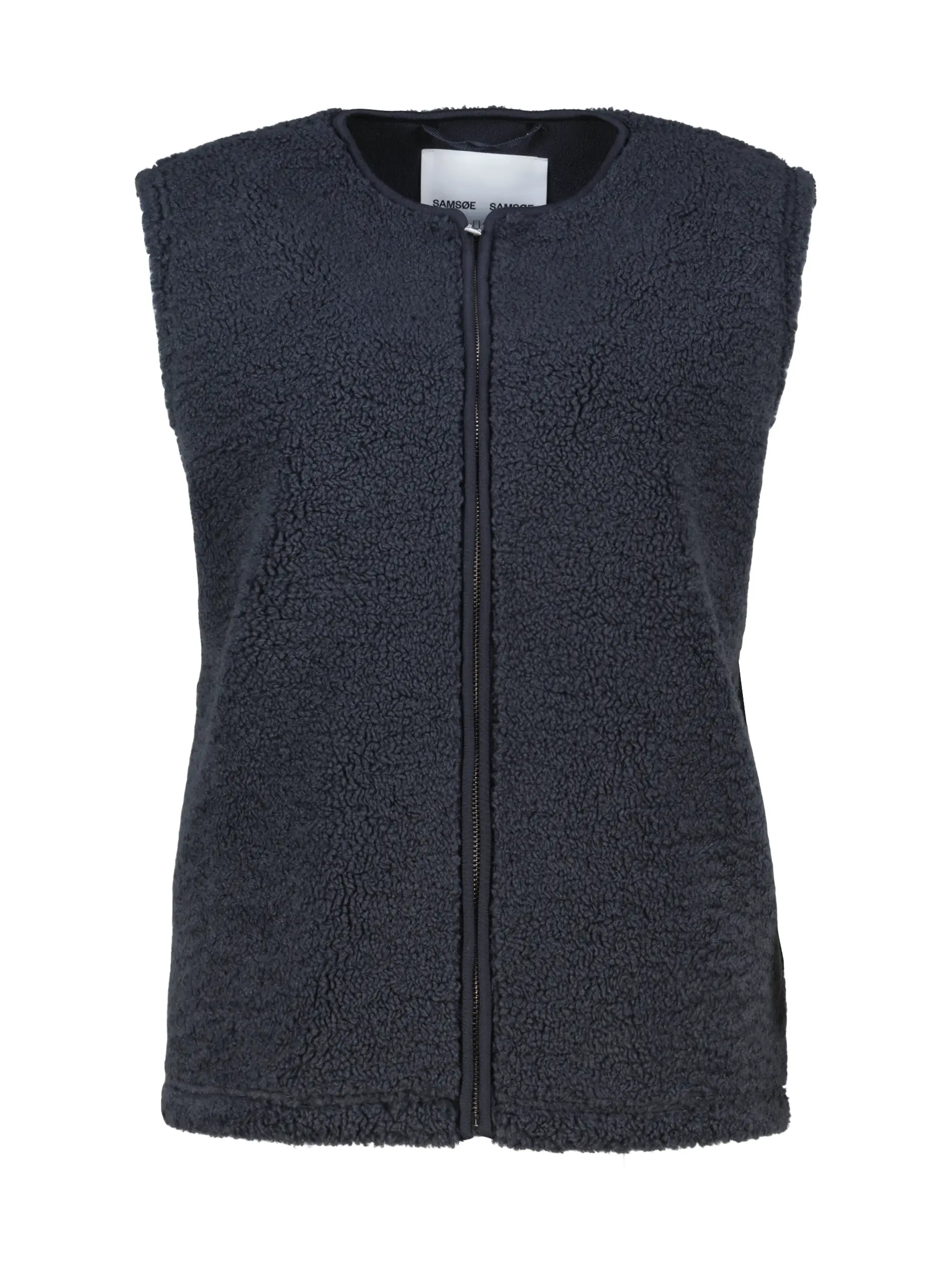 Weste 'Saautumns' aus Teddy - Artikel Vorderseite - Farbe: Grau