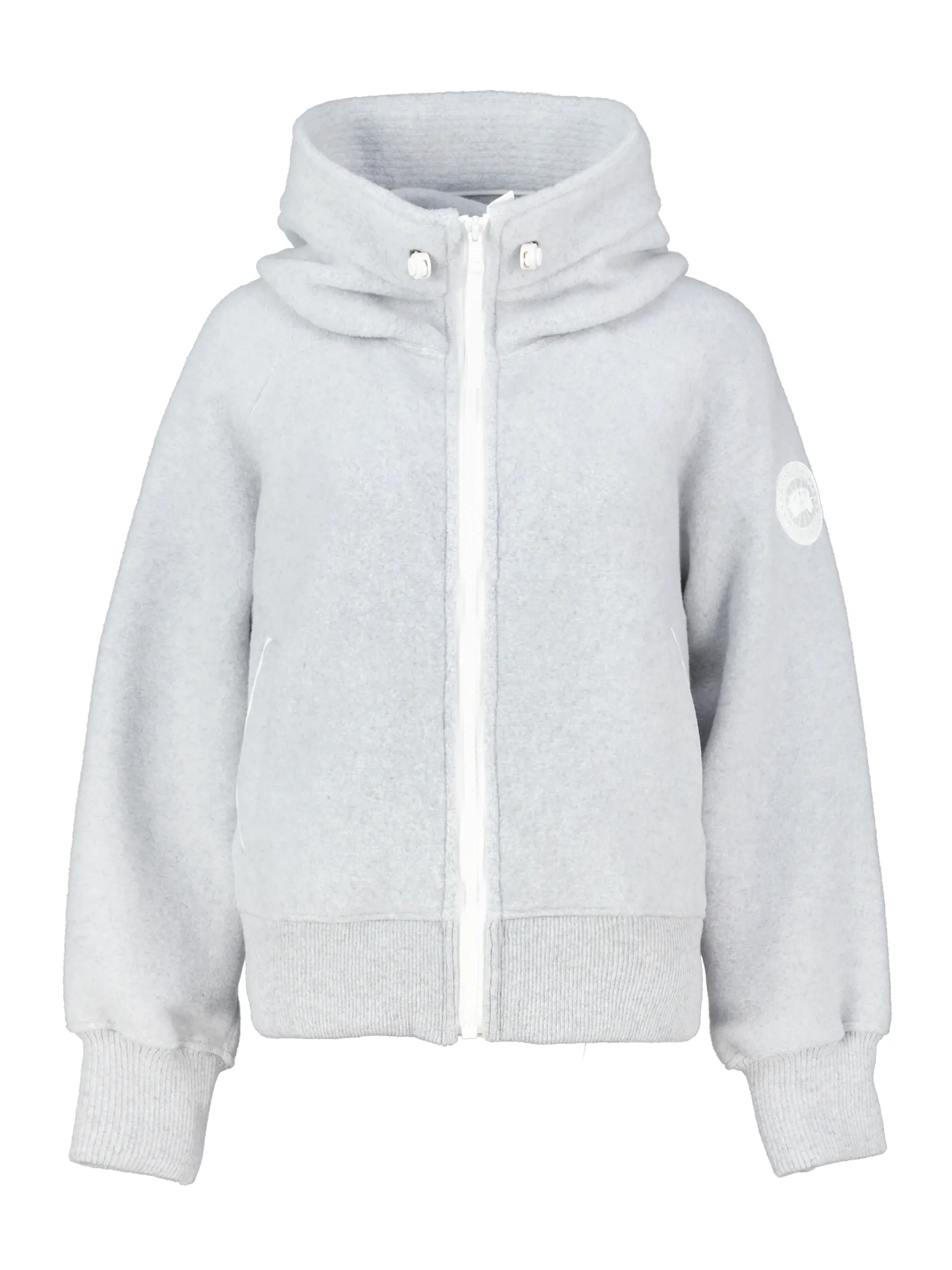 Bomberjacke aus Fleece - Artikel Vorderseite - Farbe: Grau