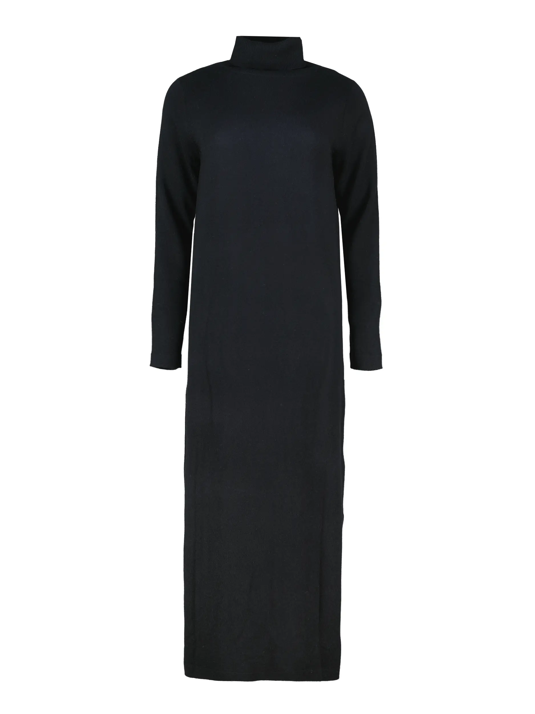 Maxi Strickkleid aus Woll-Mix  - Artikel Vorderseite - Farbe: Schwarz