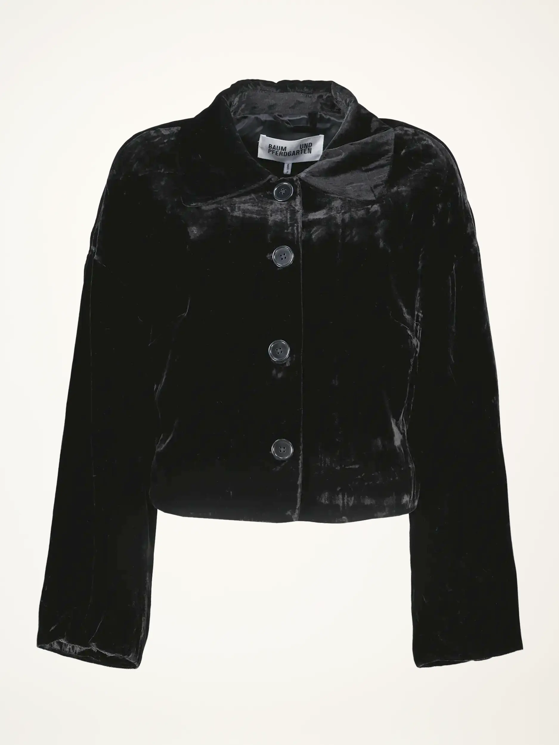 Samtjacke - Artikelansicht - Farbe: Schwarz