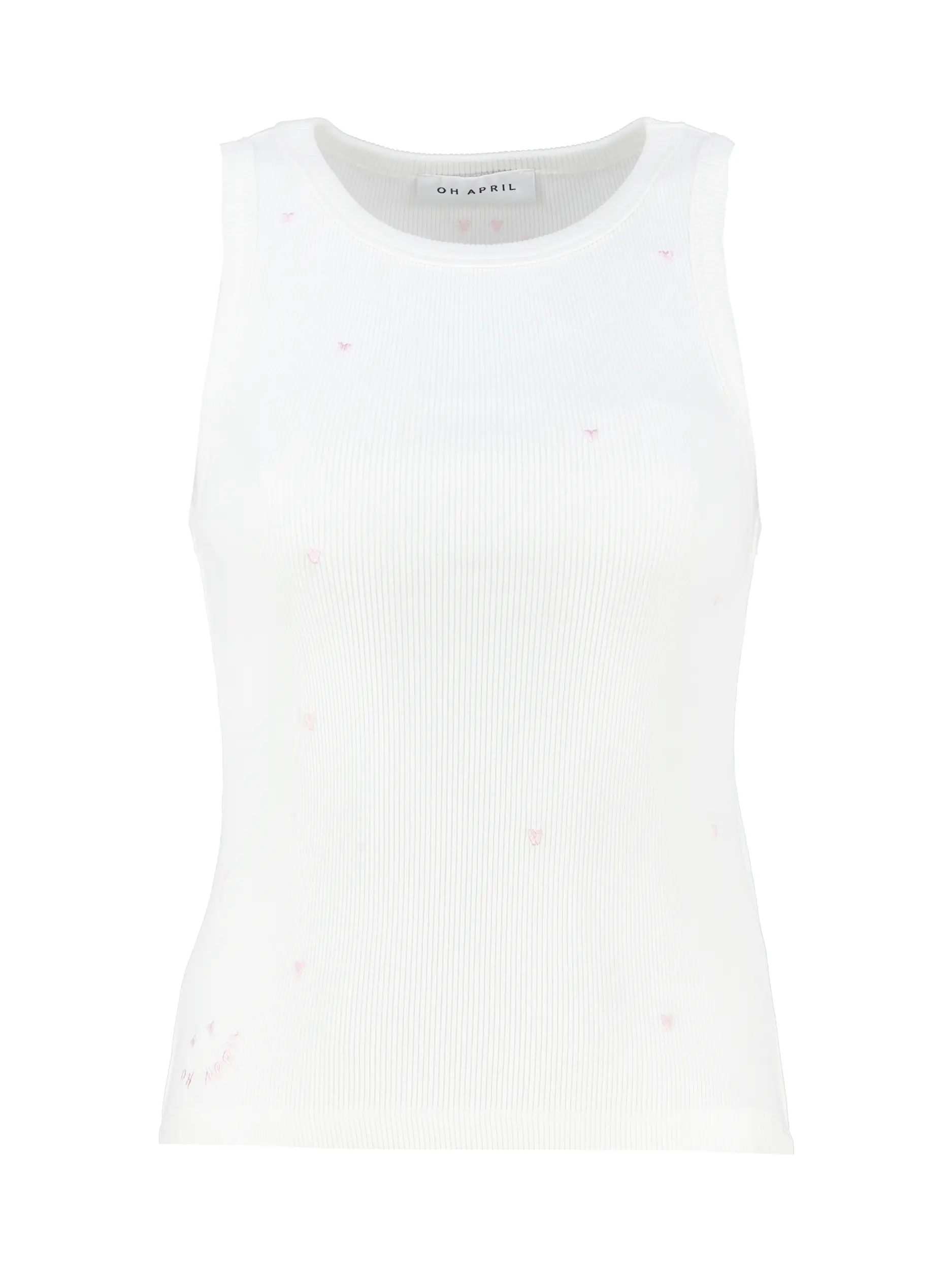 Geripptes Top 'Dany' - Artikel Vorderseite - Farbe: Creme
