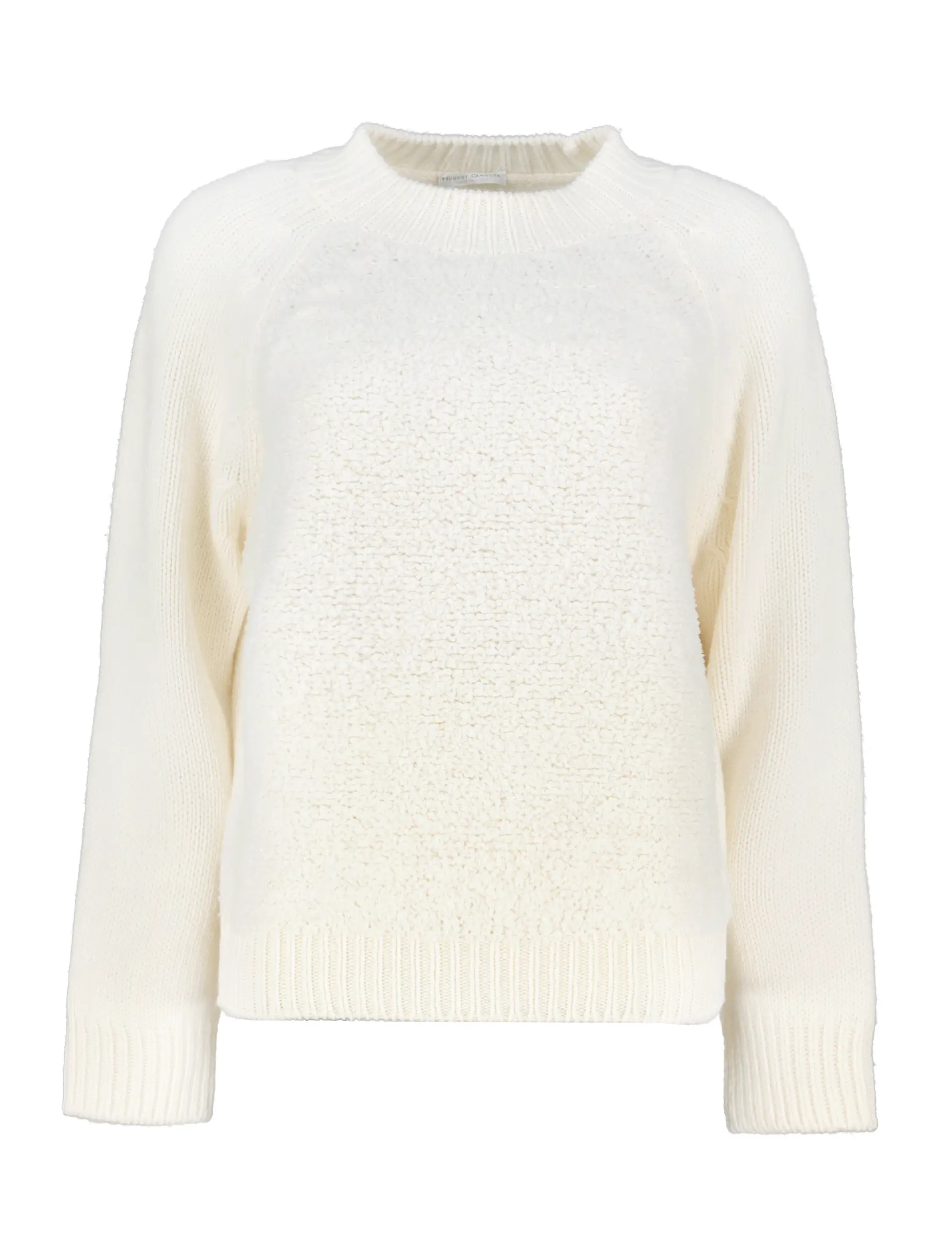 Pullover aus Wolle langarm - Artikel Vorderseite - Farbe: Creme