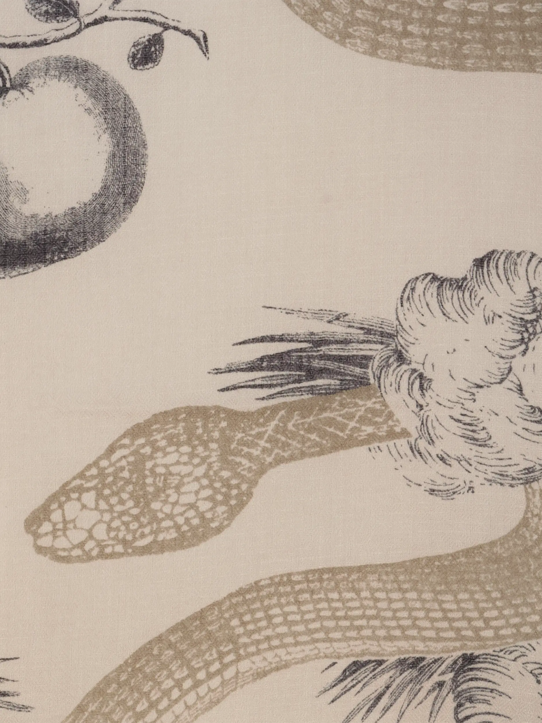 Tuch 'Garden Eden' aus Kaschmir - Artikel weitere Detailansicht 1 - Farbe: Braun