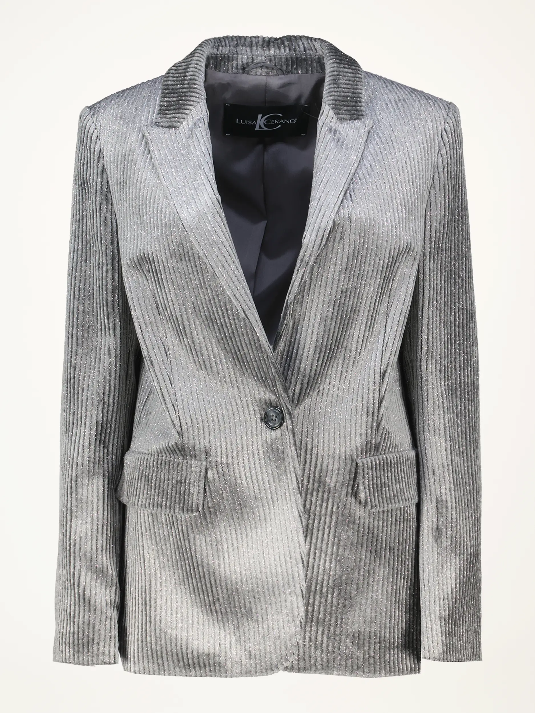 Cordblazer mit Glitzer - Artikelansicht - Farbe: Grau Cordblazer mit Glitzer - Artikelansicht - Farbe: Grau